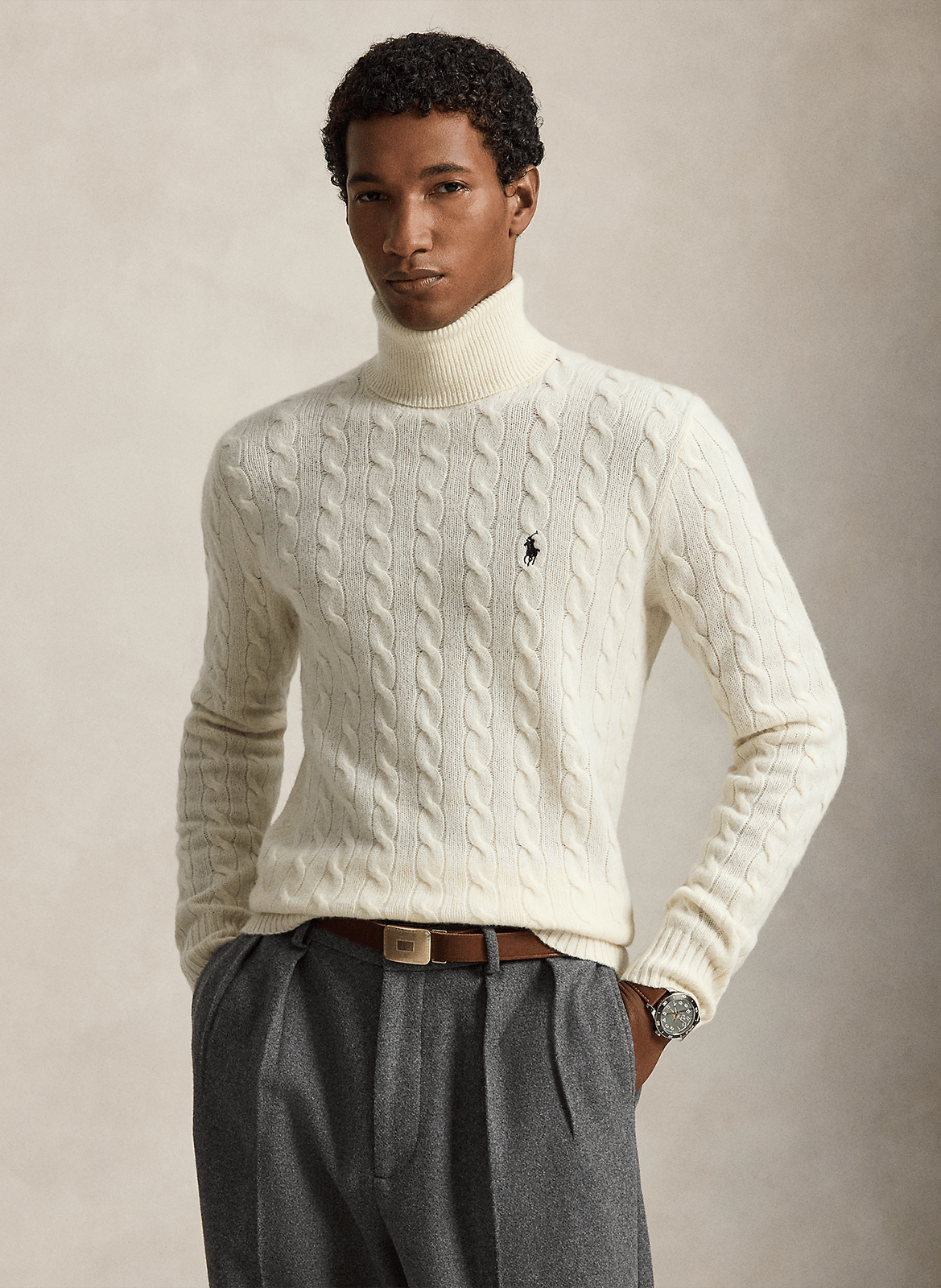 Pull col roulé en laine mélangée POLO RALPH LAUREN