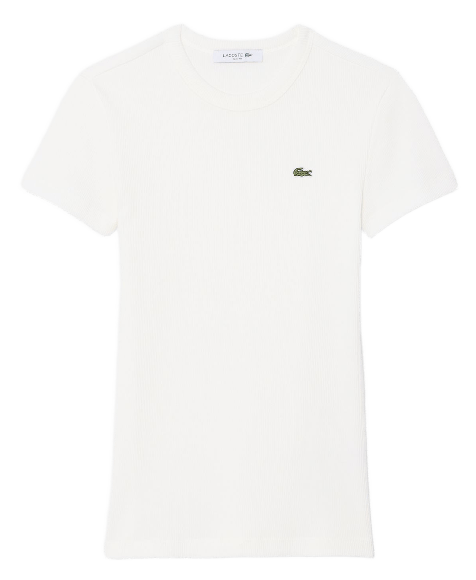 Close-fit round-neck cotton T-shirt LACOSTE Grey