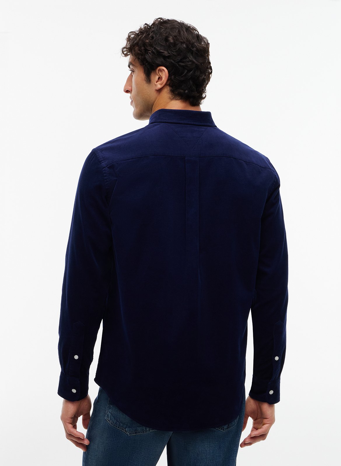 Blouse met klassieke kraag TOMMY HILFIGER Blauw