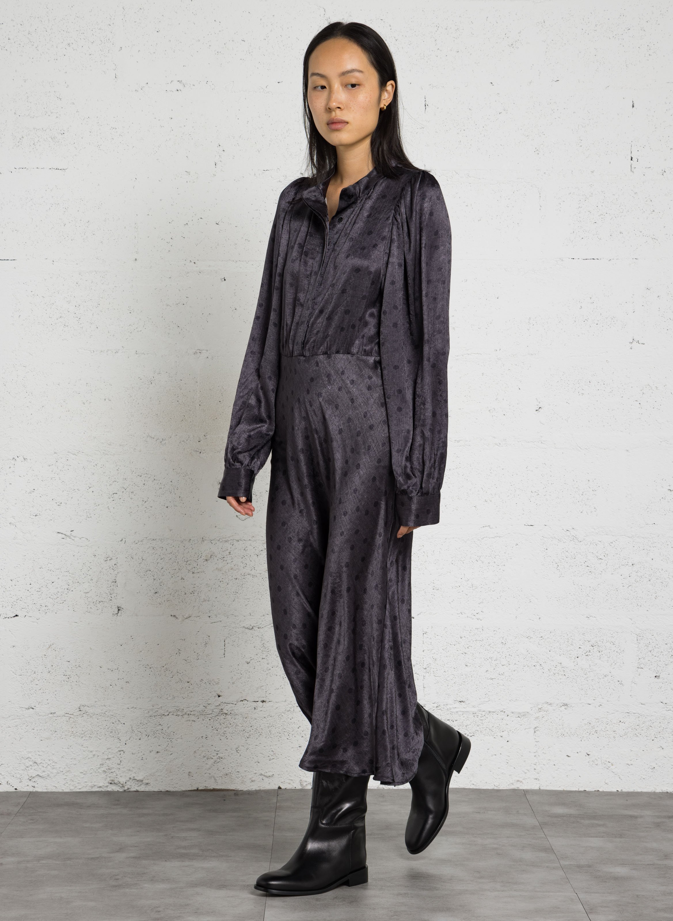 Robe midi droite à poids  SEE U SOON Noir