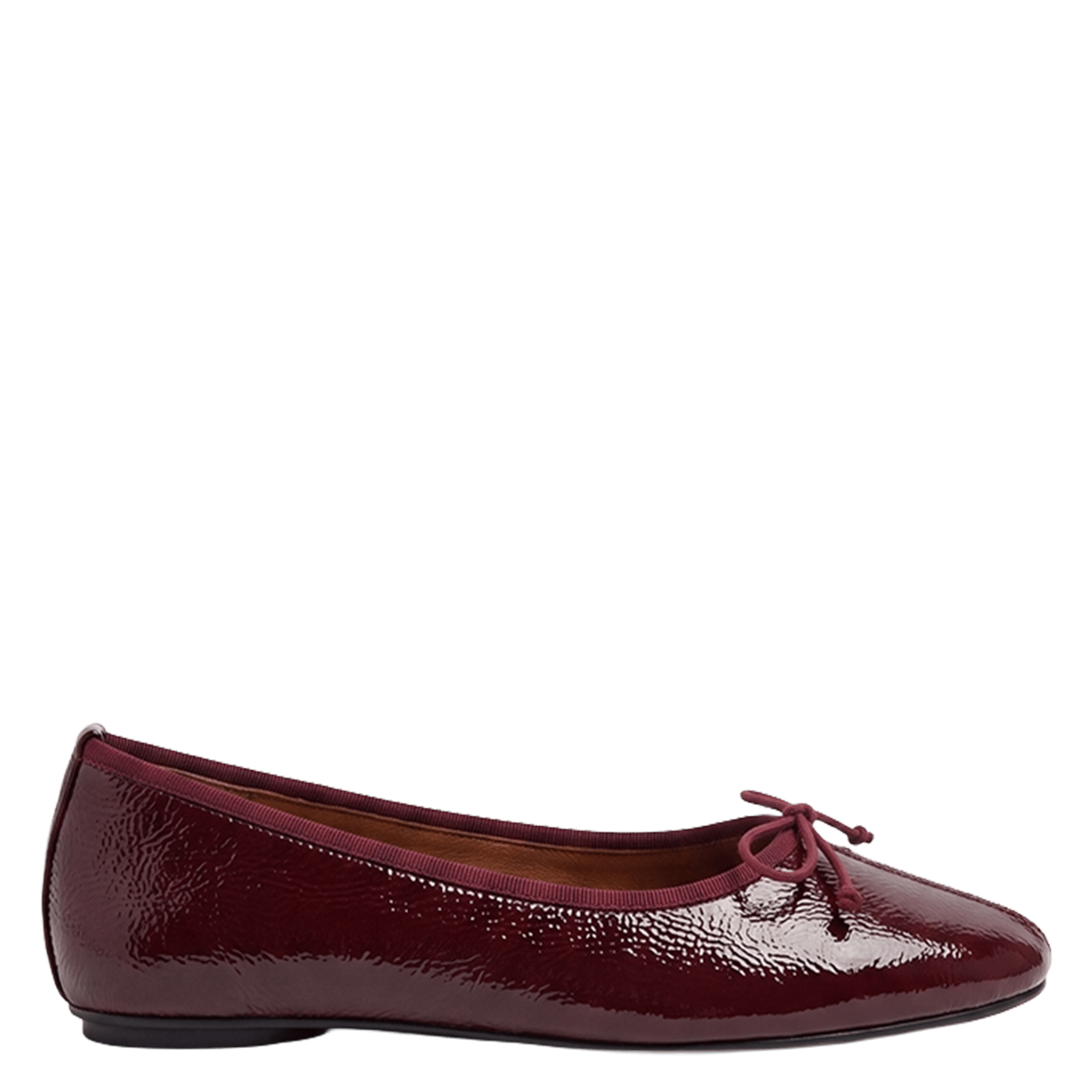 Leren ballerina's JONAK Rood
