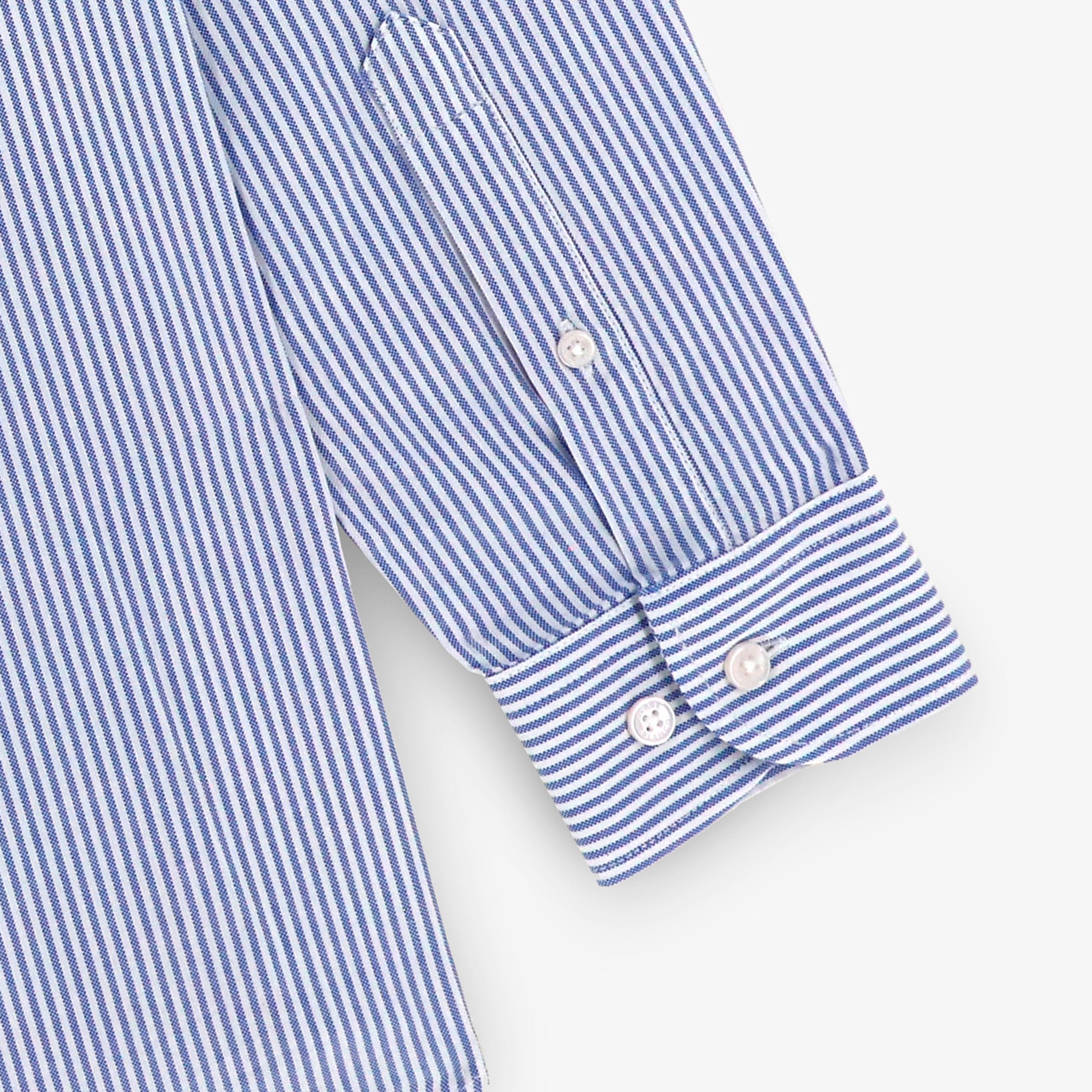 Long-sleeved cotton shirt SERGE BLANCO Blue