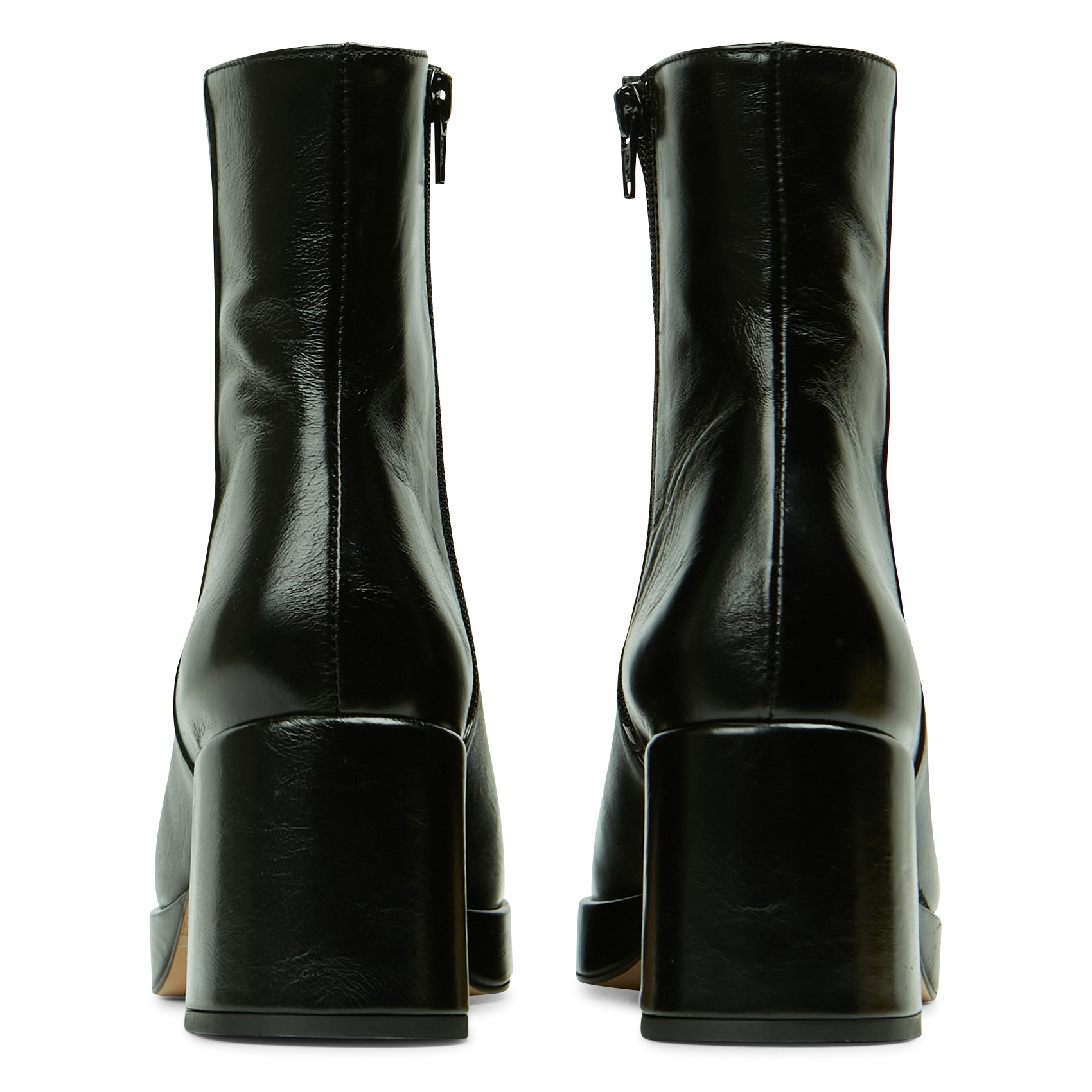 Leather ankle boots JONAK Black