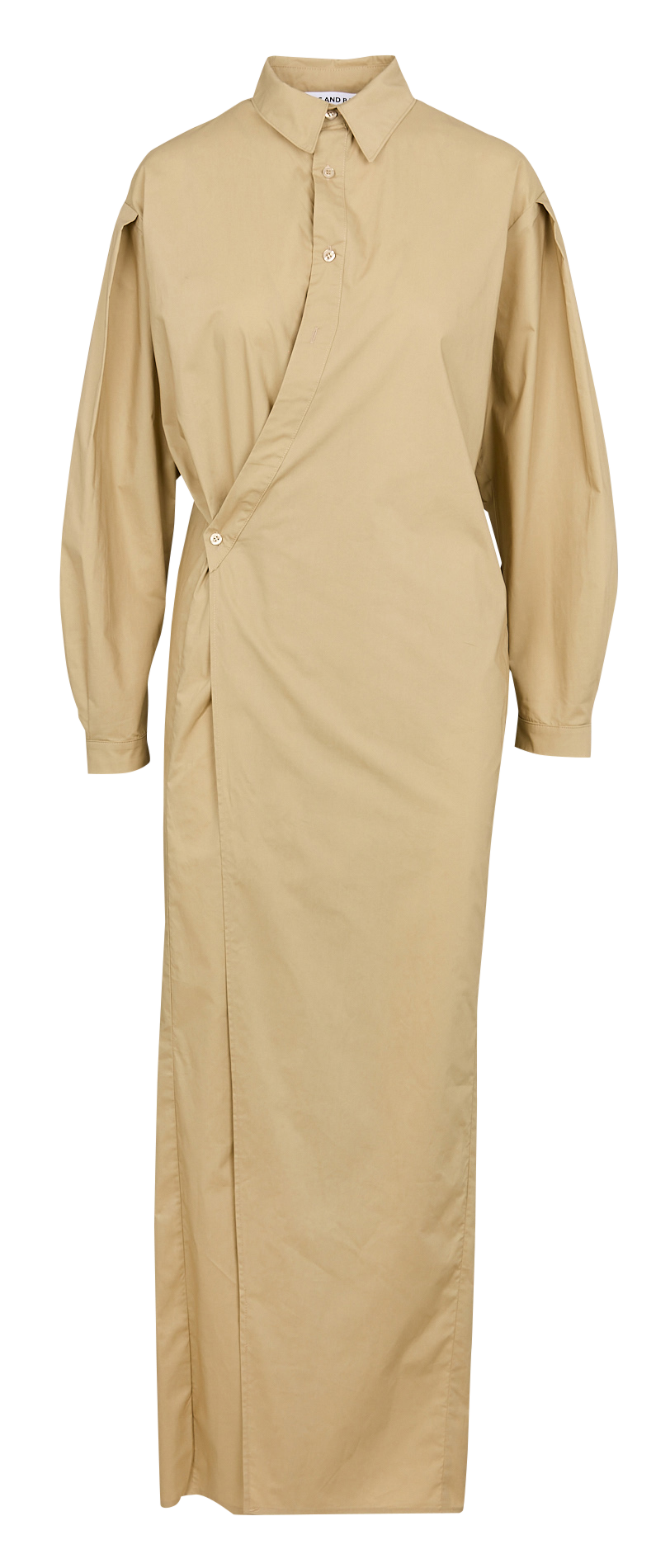 Long cotton wrap dress ATTIC AND BARN Beige