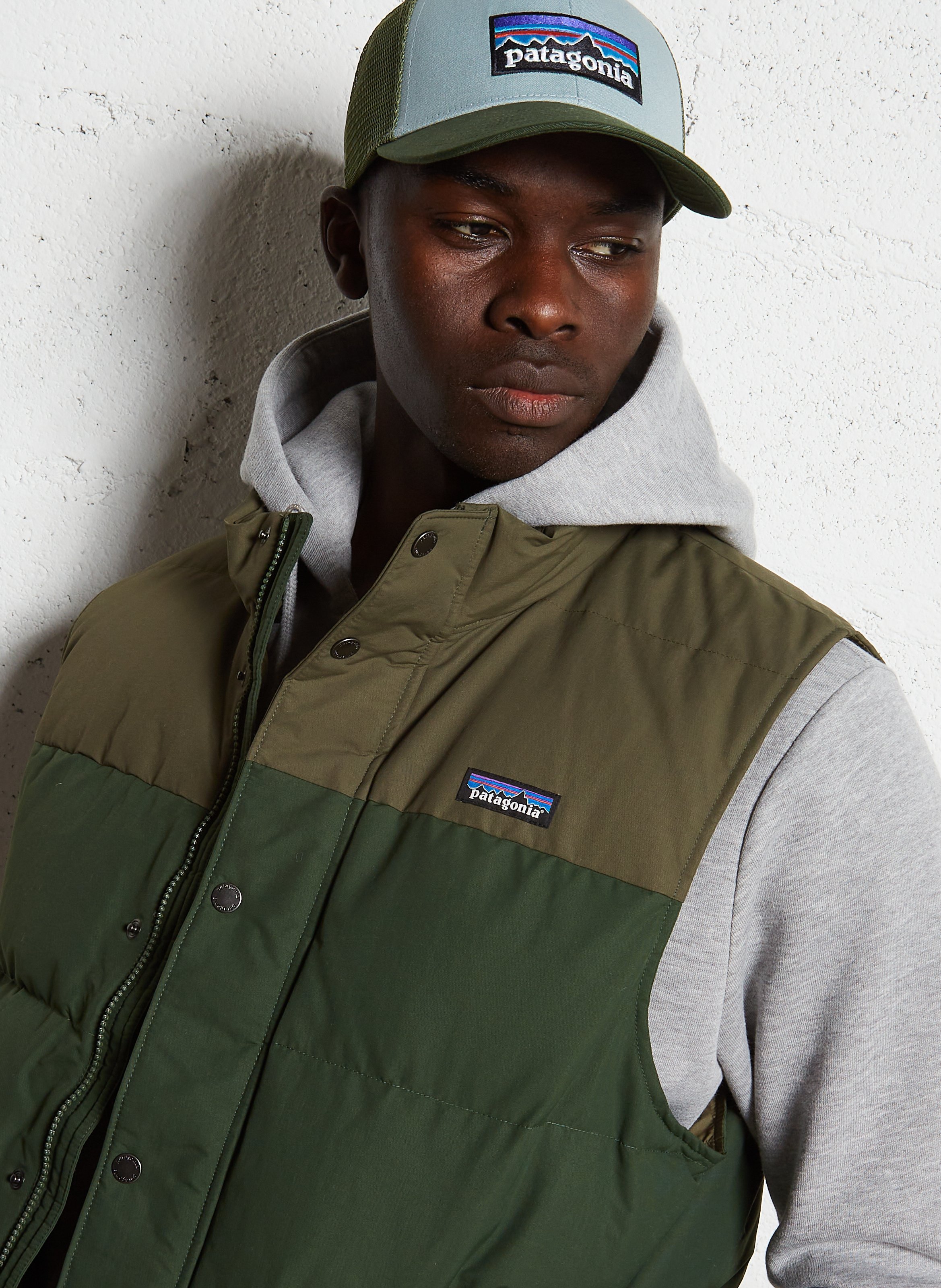 Sleeveless high-neck puffer jacket PATAGONIA Green