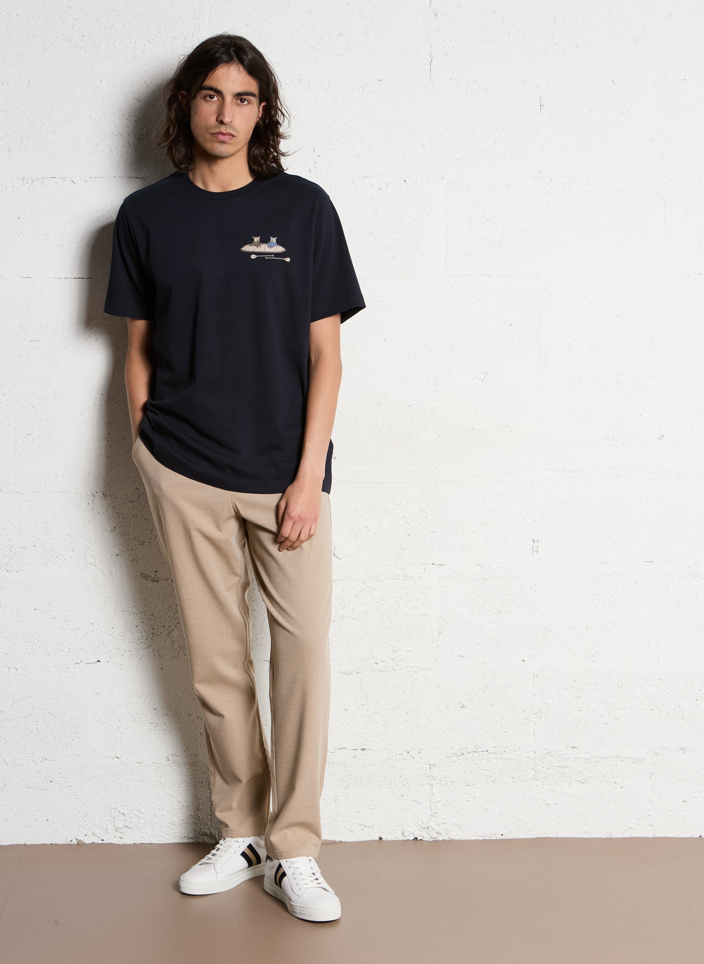 Bandplooibroek LES DEUX Beige