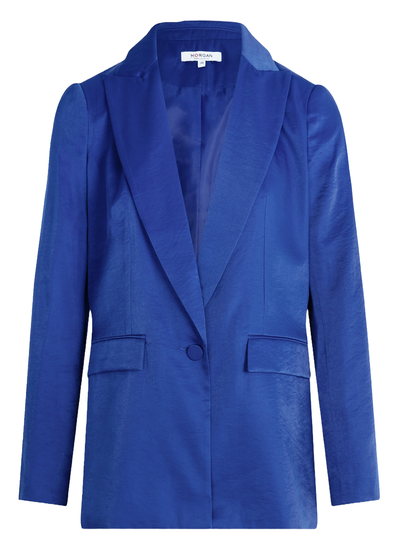 Satin blazer MORGAN Blue