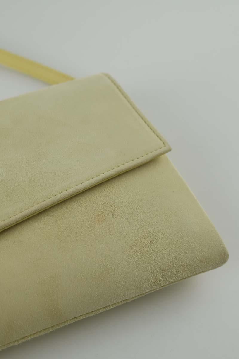 Suede clutch bag LK BENNETT - Seconde Main Yellow