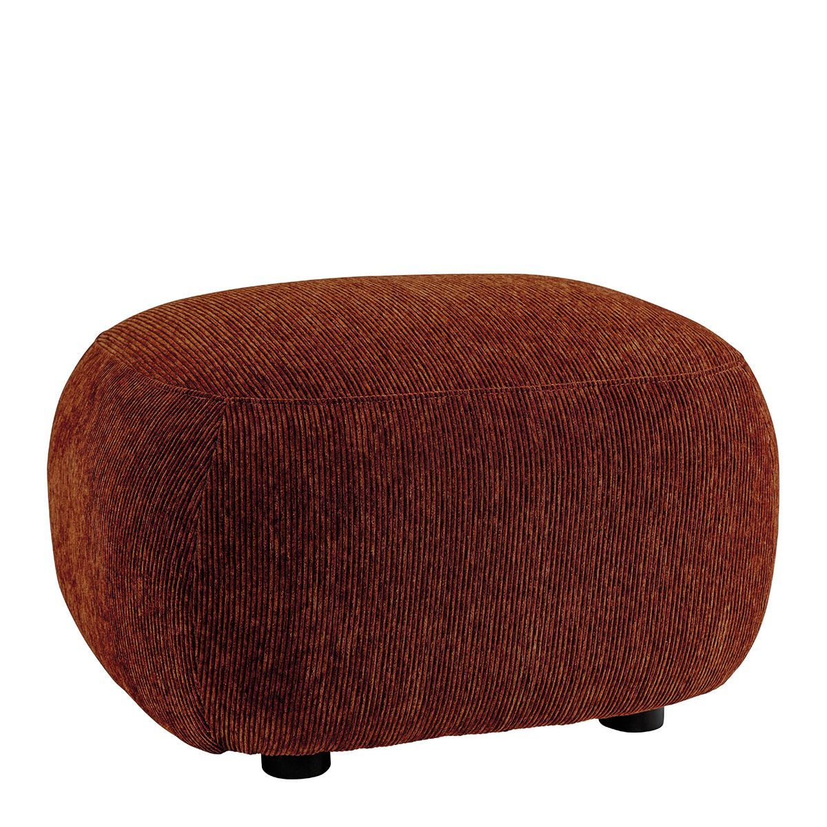 Corduroy pouf BLANC D'IVOIRE Red