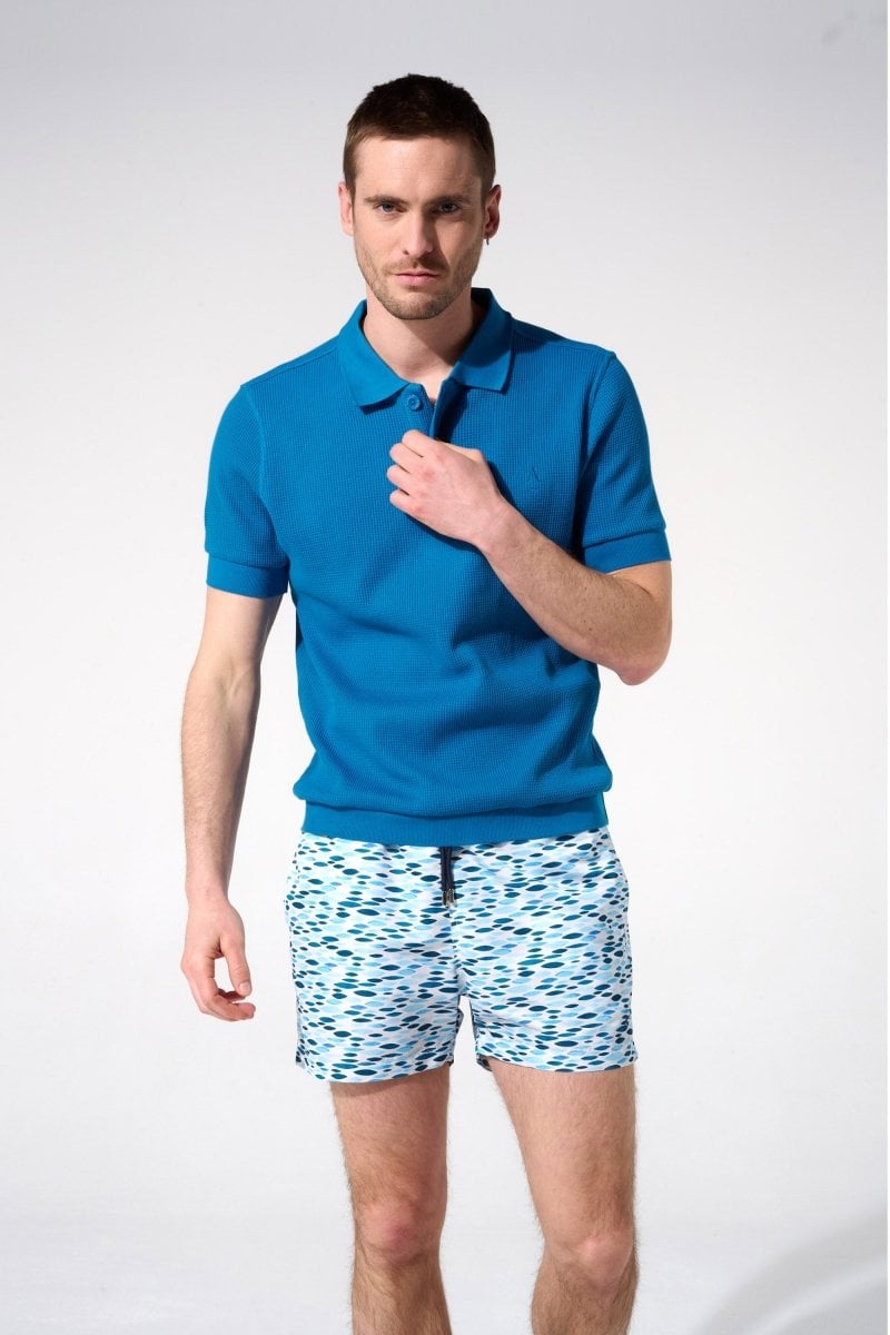Printed swim shorts with elasticated waistband APNEE Blue