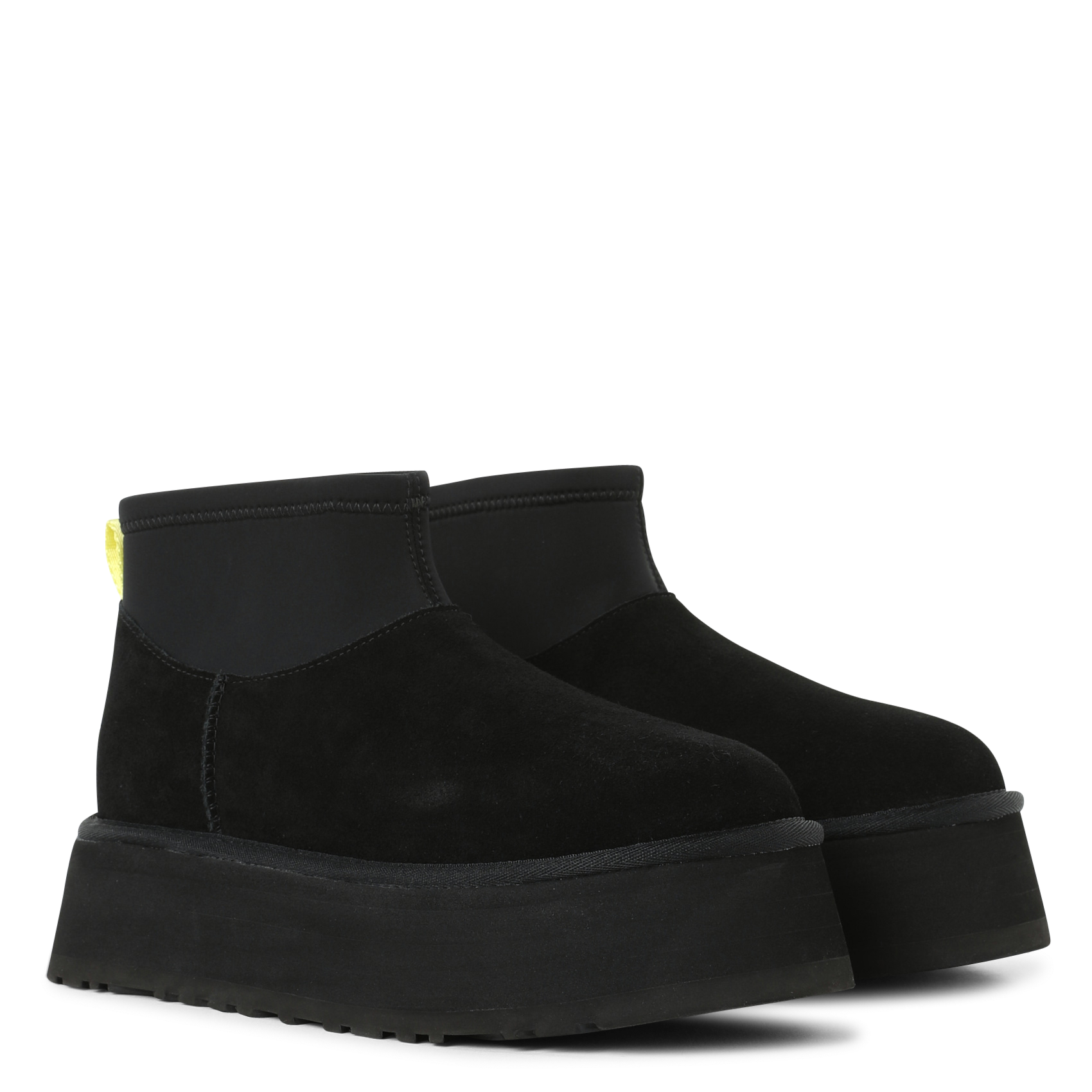 Bottines compensées en cuir mélangé UGG Noir