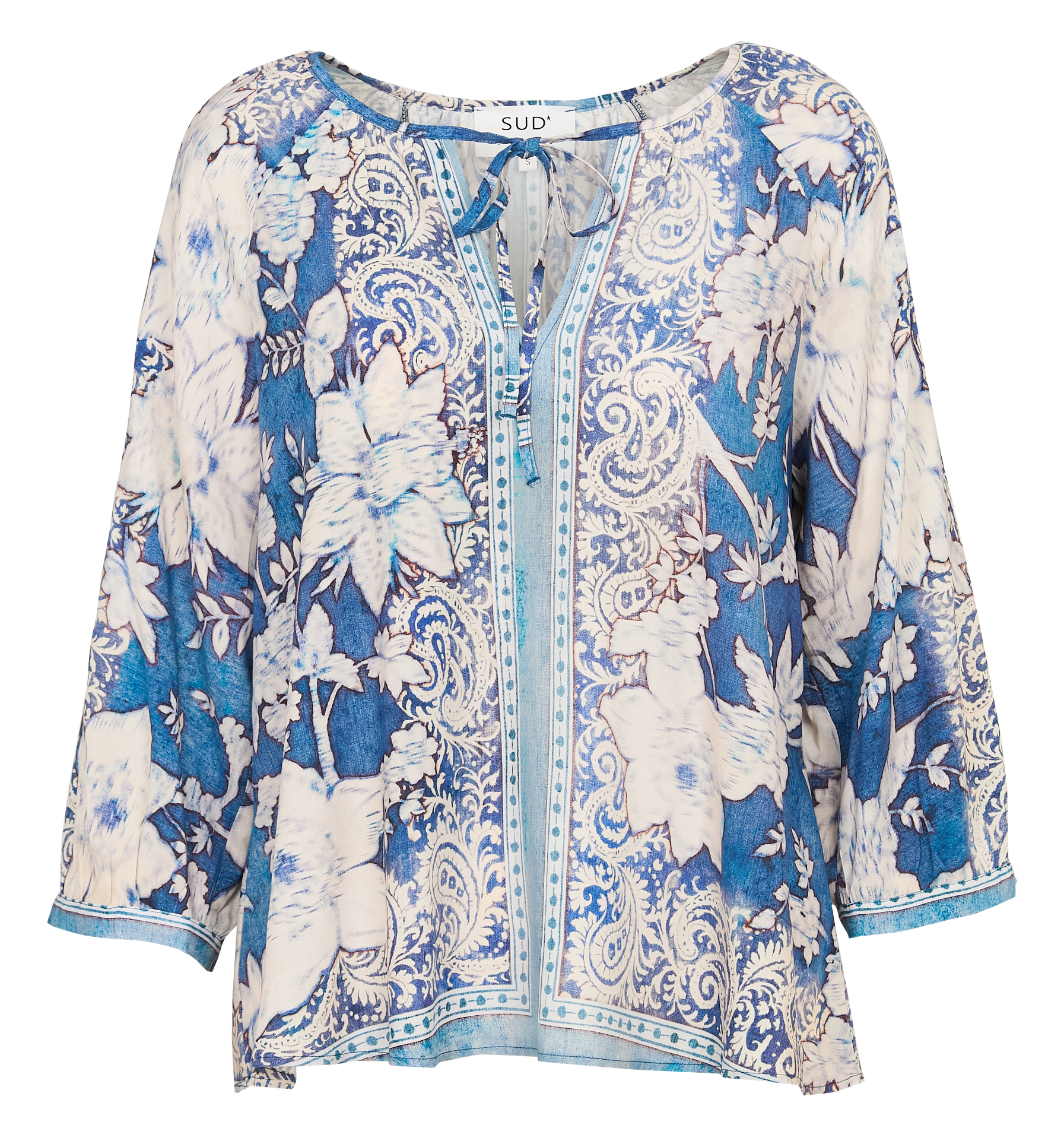 Blouse oversize imprimée SUD EXPRESS Bleu