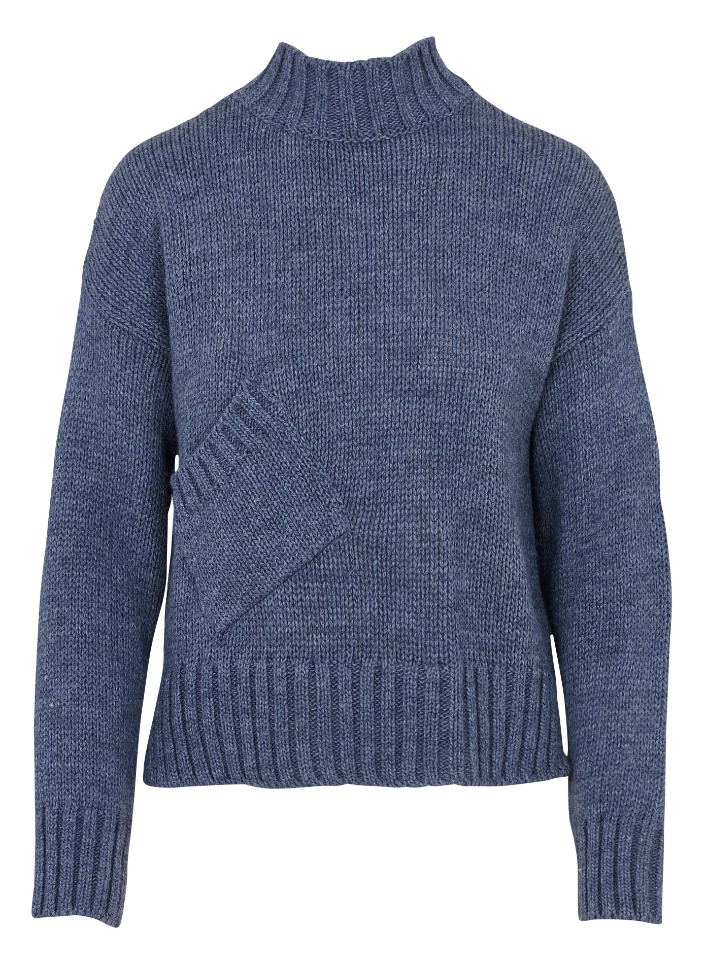 Pull col rond  HUMILITY Bleu