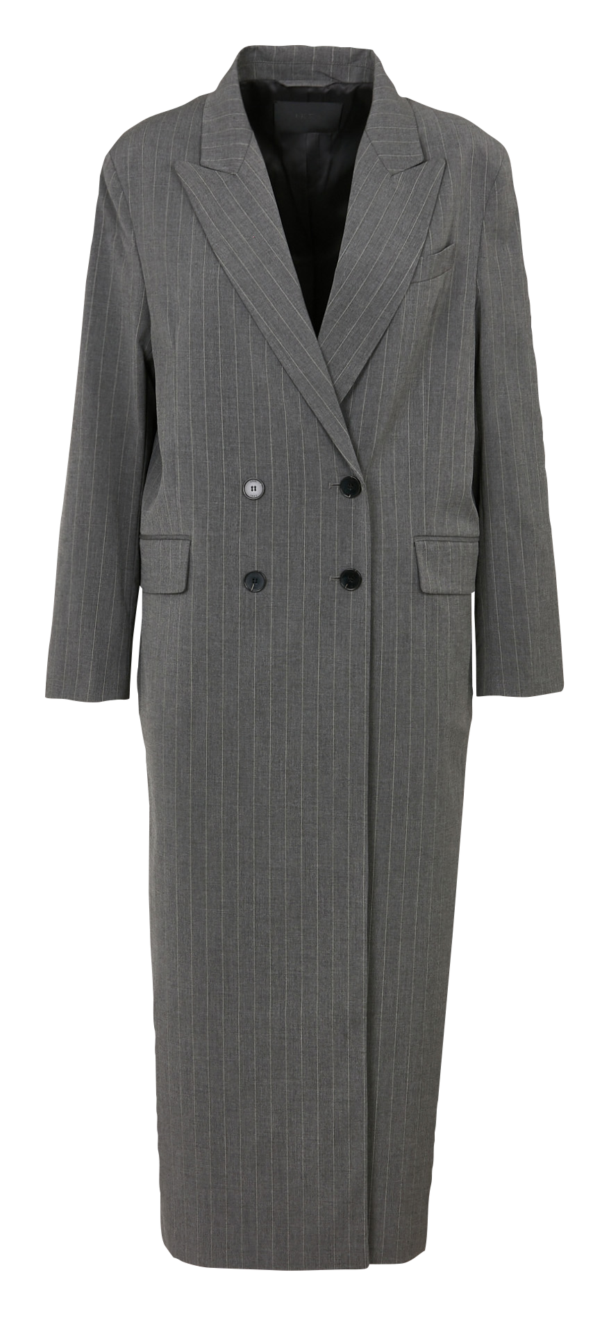 Cotton-blend cardigan with tailored collar IKKS Grey