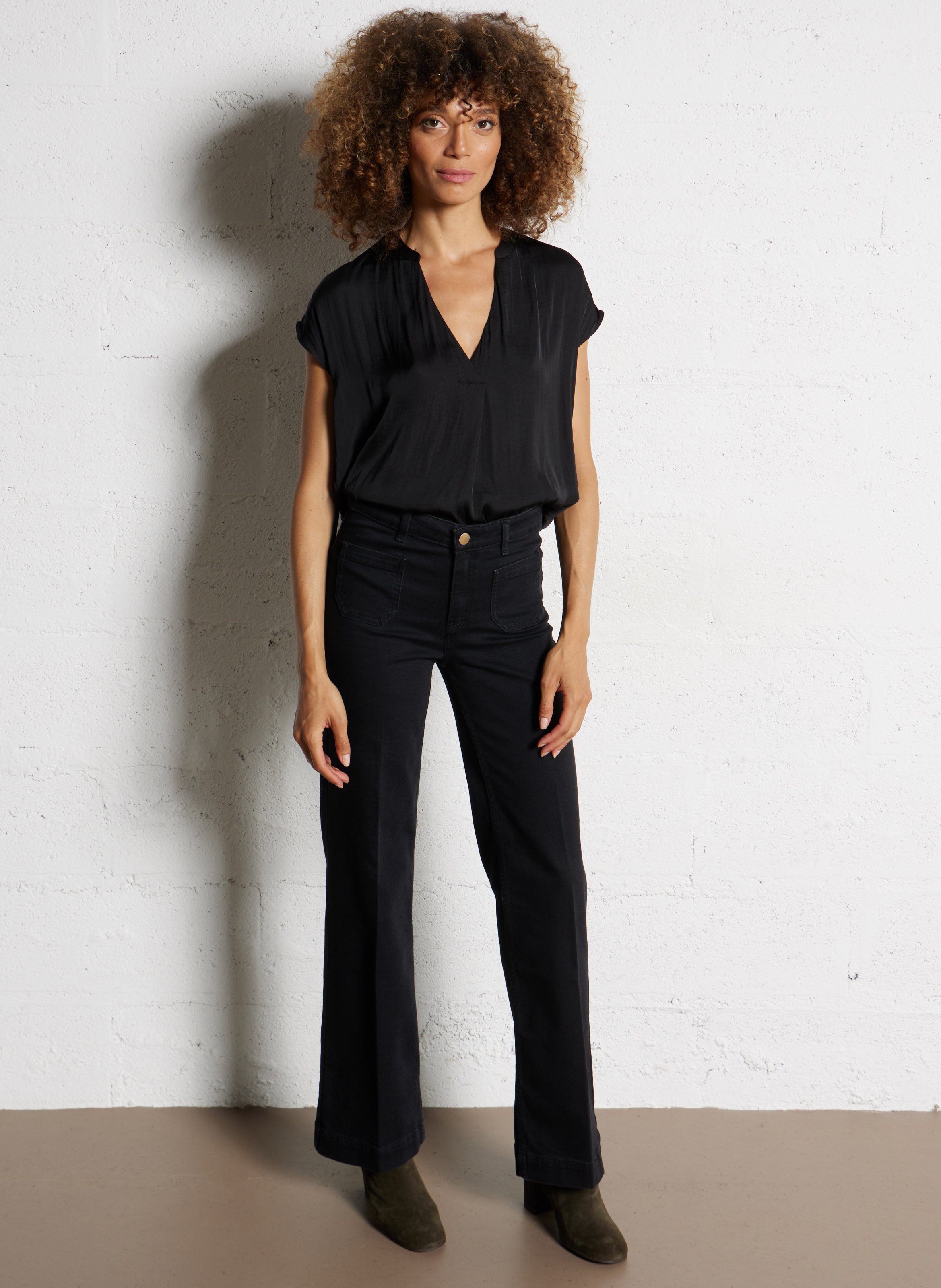 Stiefeletten aus Veloursleder BILLI BI Grun