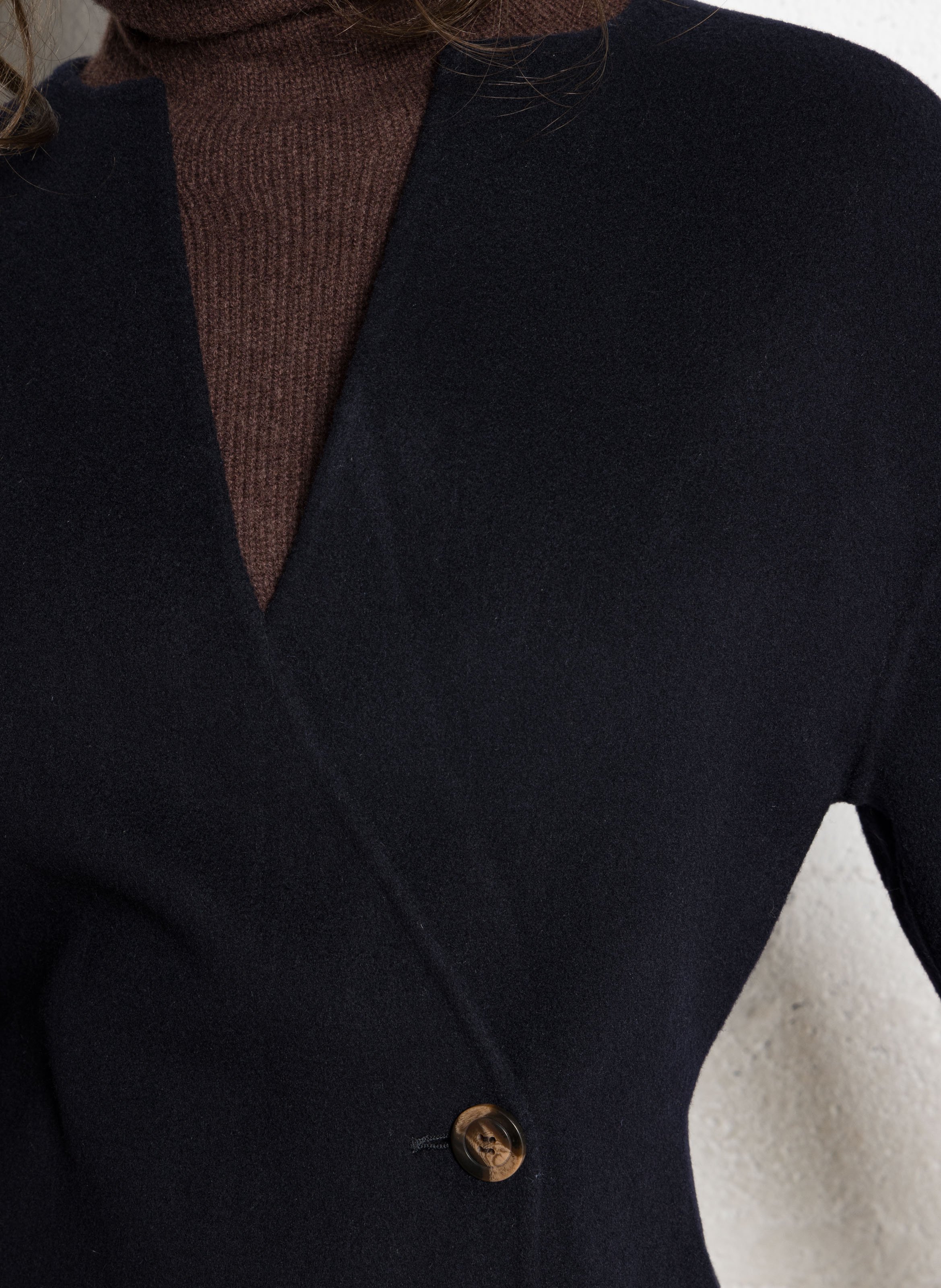 Fitted wool-mix jacket SOEUR Blue