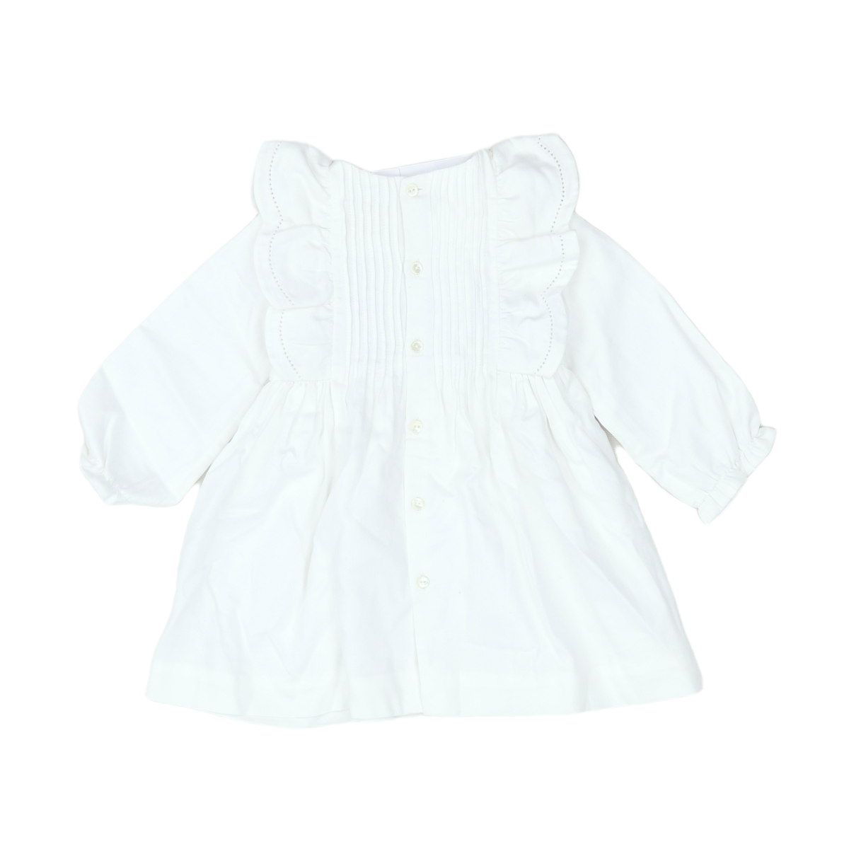 White Baby Dress - 12 months JACADI - Seconde Main White