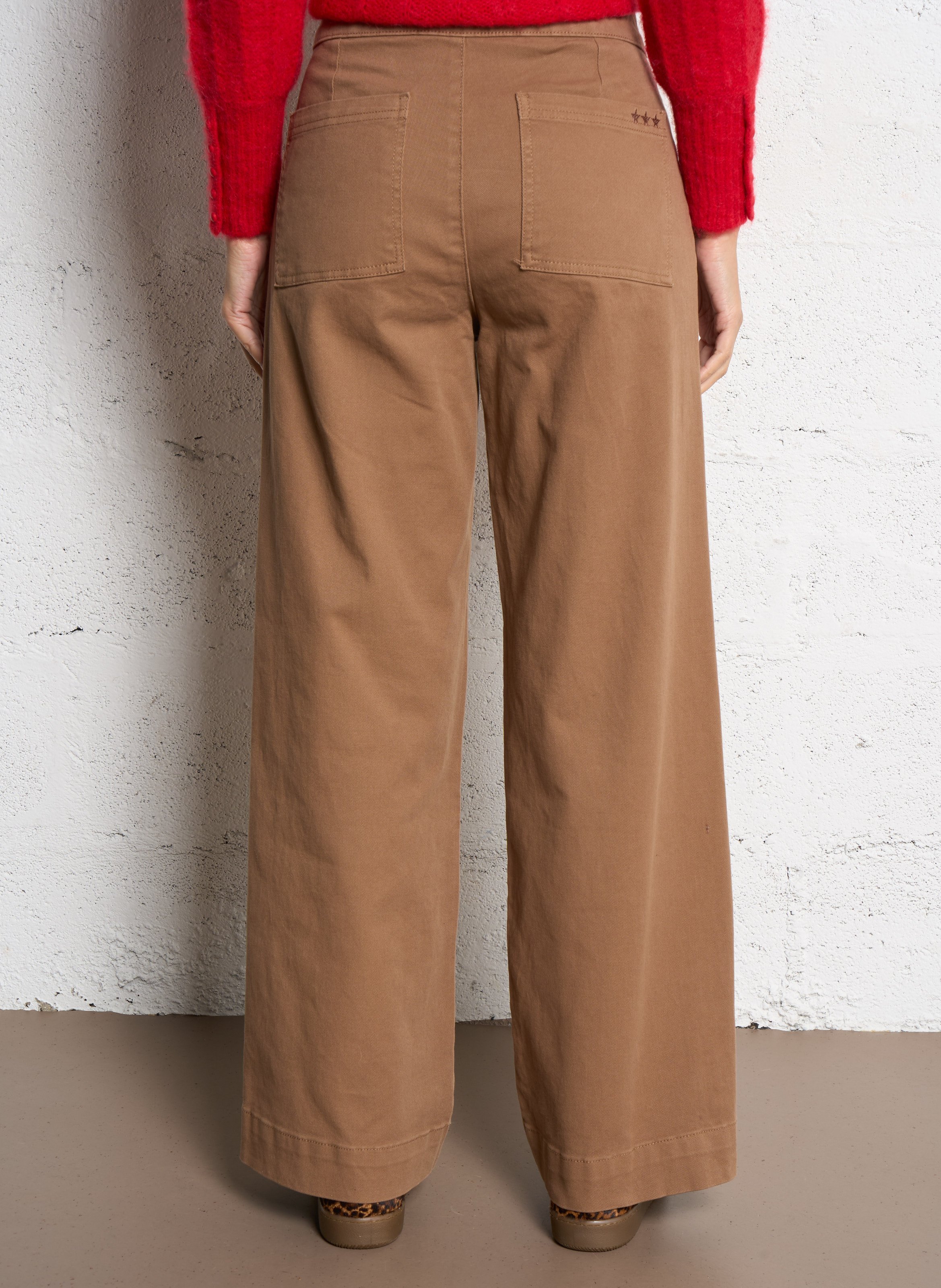 Cotton-blend chinos SUD EXPRESS Beige