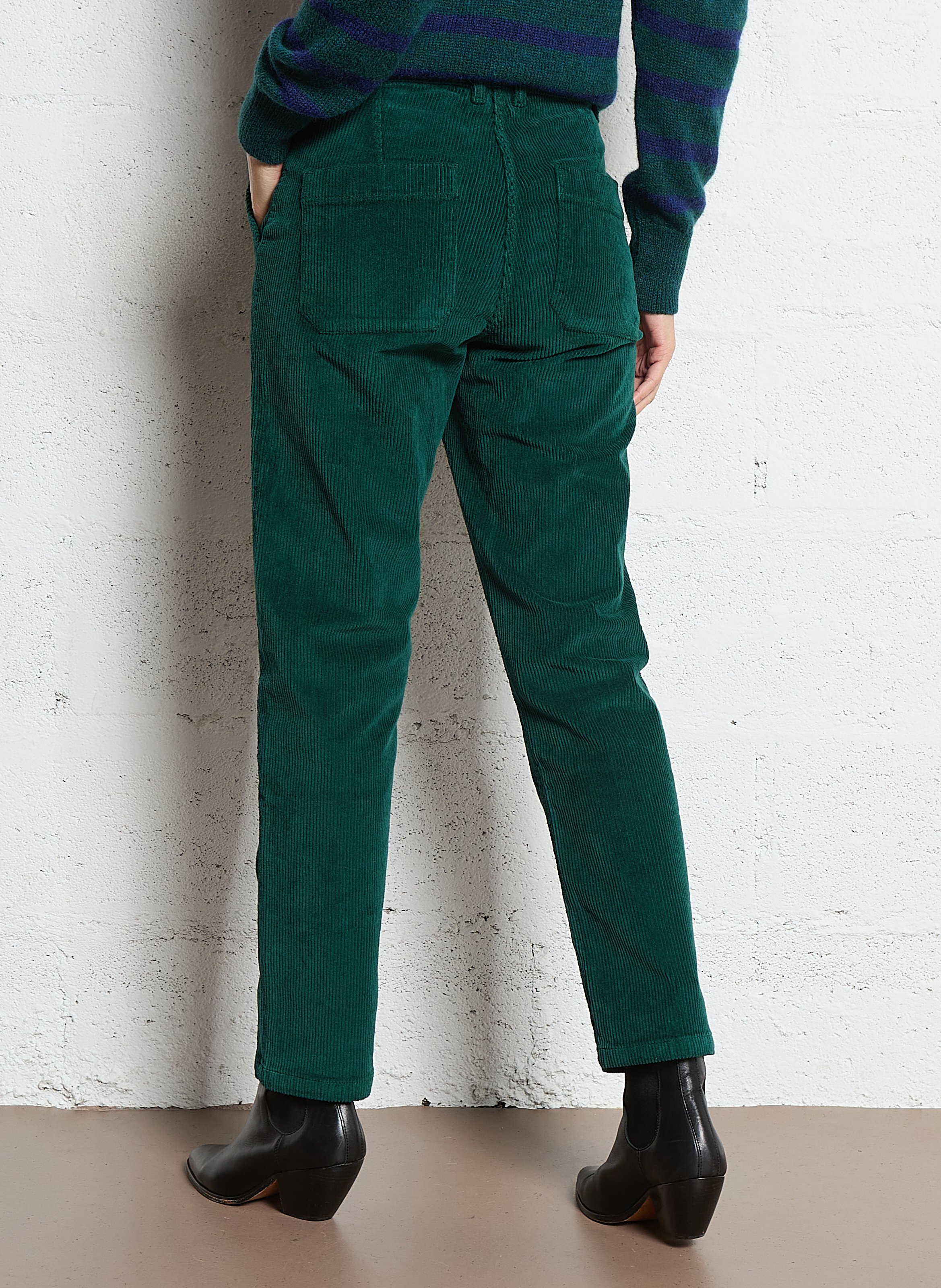Corduroy carrot pants ARMOR LUX Green