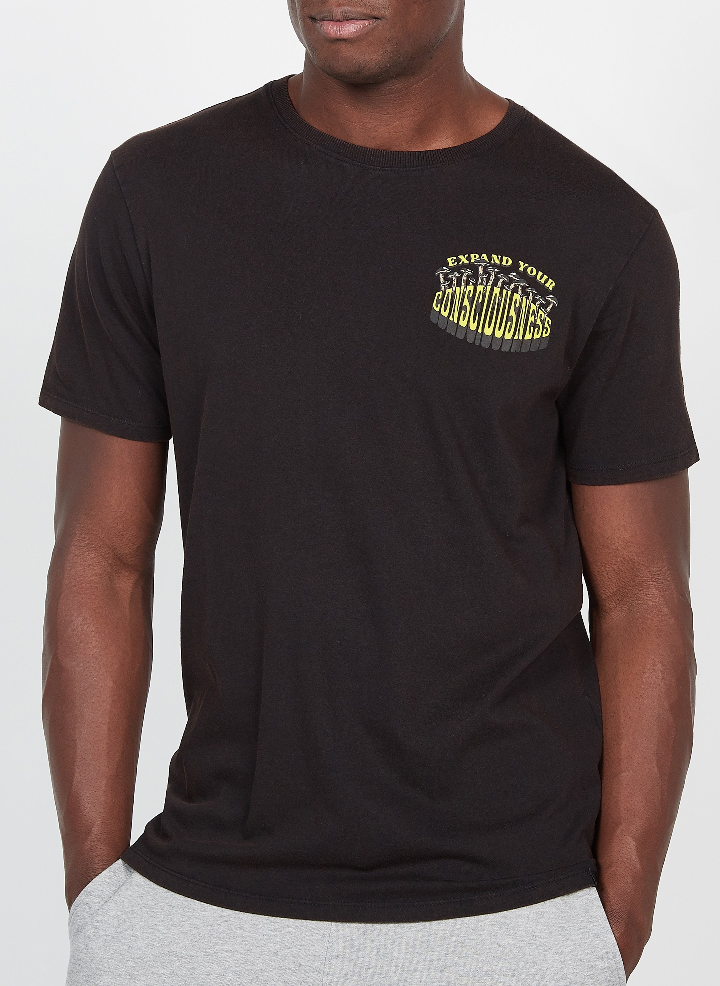 Tee-shirt col rond imprimé en coton  O NEILL Noir
