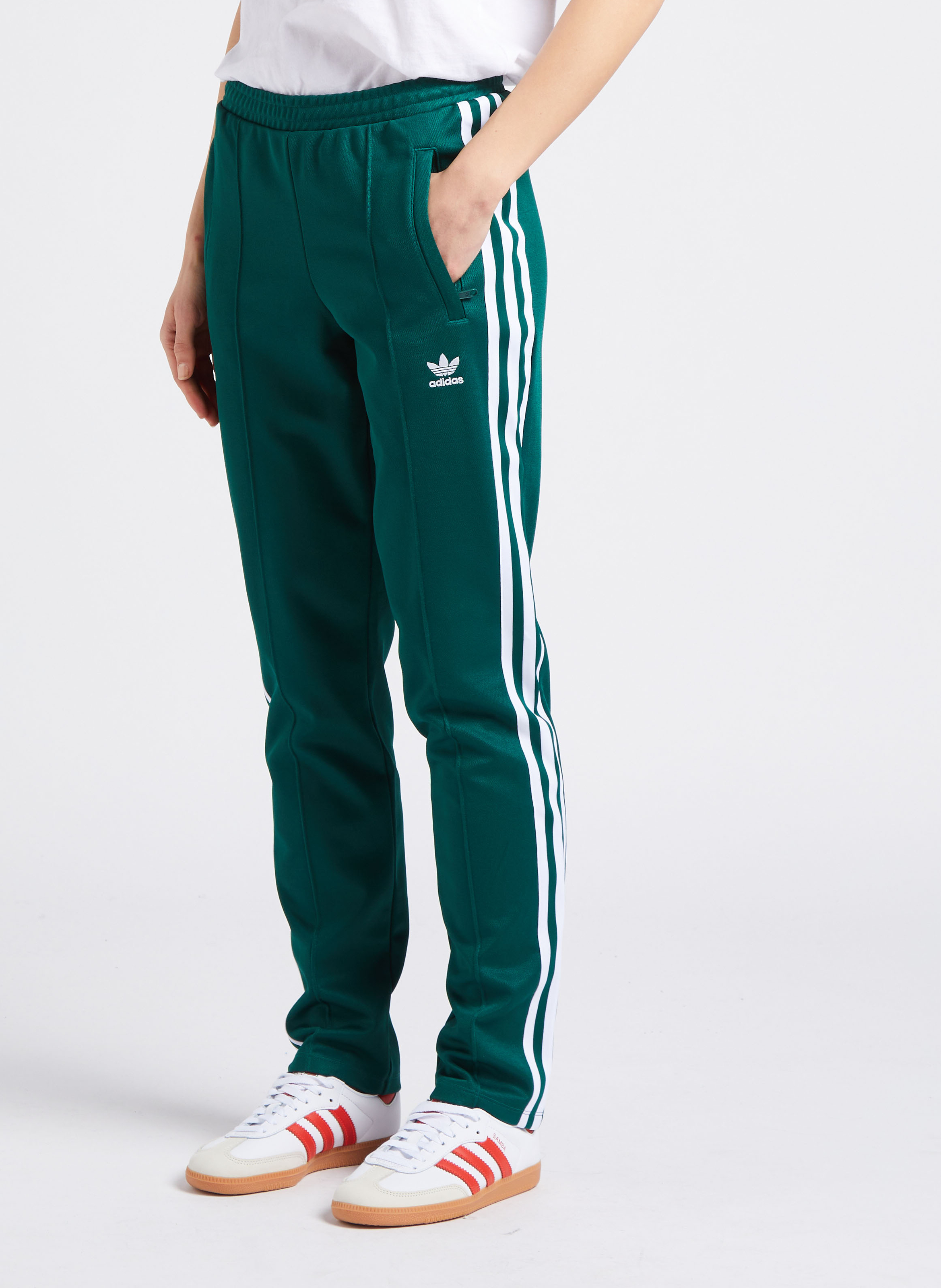 Jogging droit en coton mélangé ADIDAS Vert