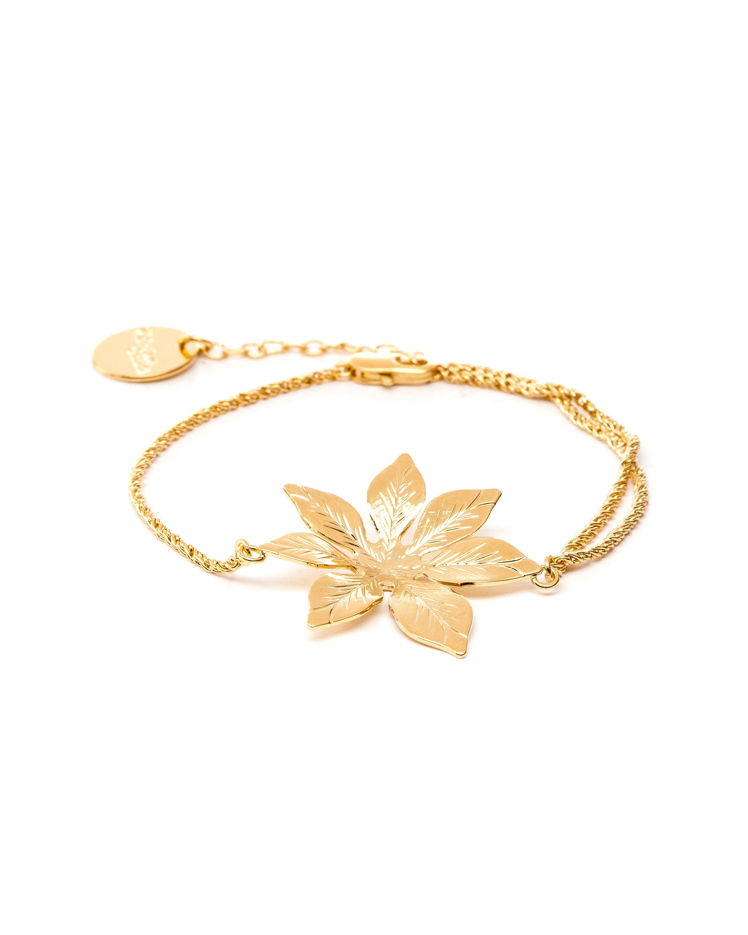 Silver plated flower bracelet MONSIEUR SIMONE