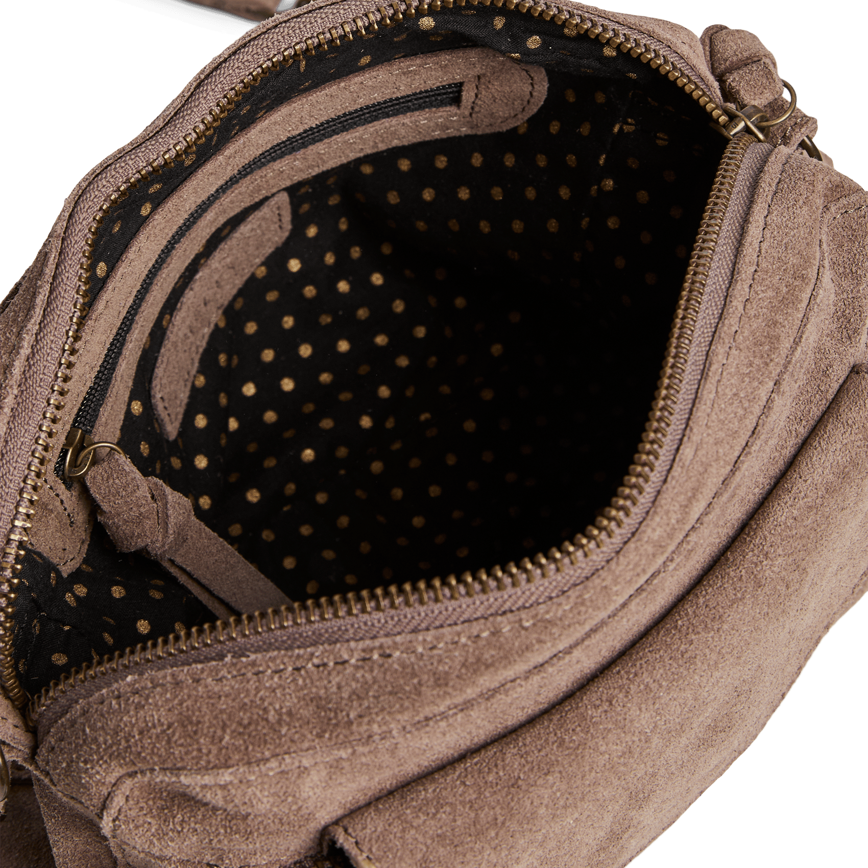 Leren schoudertas met slangenlook PIECES Grijs