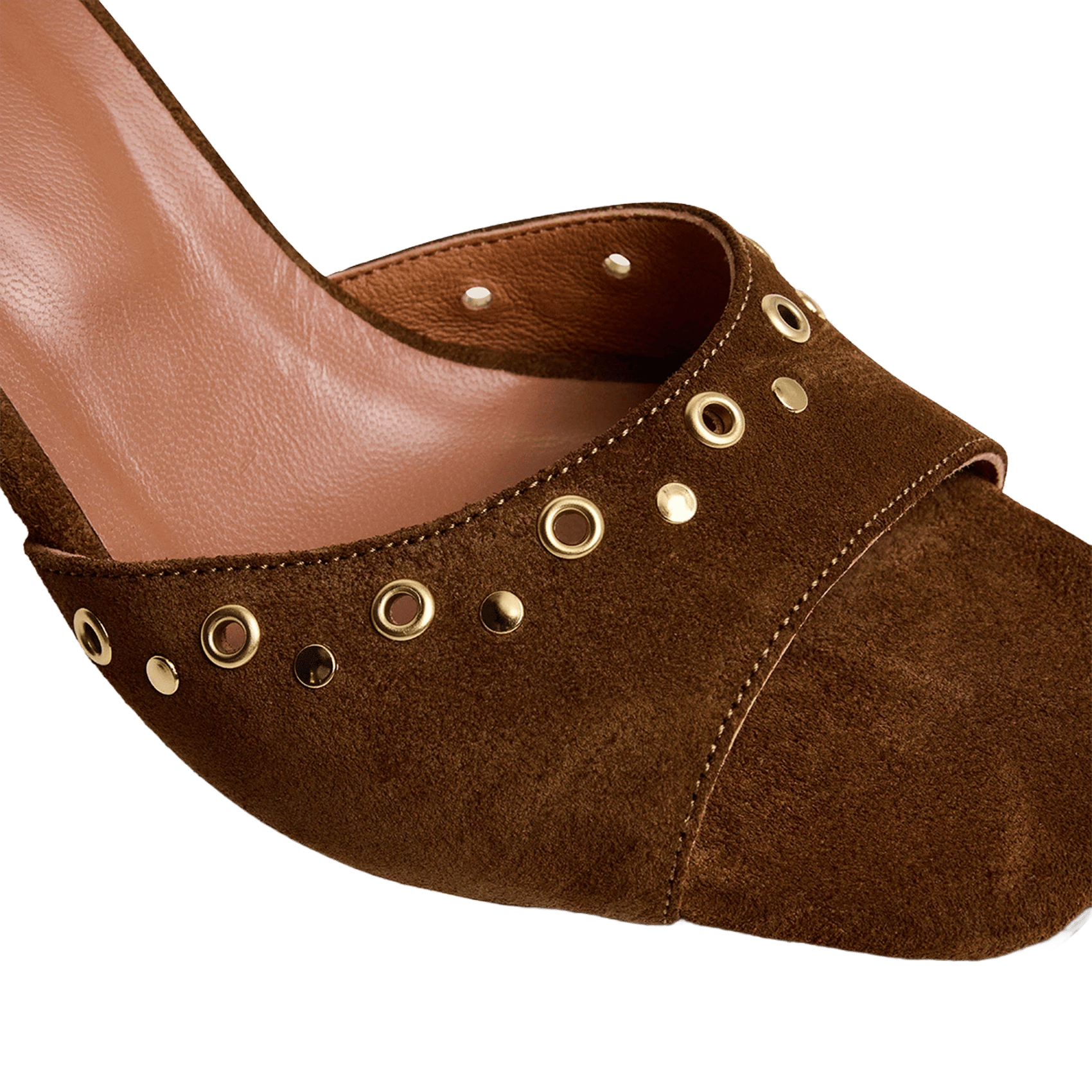 Mules de piel con tacón JONAK Marron