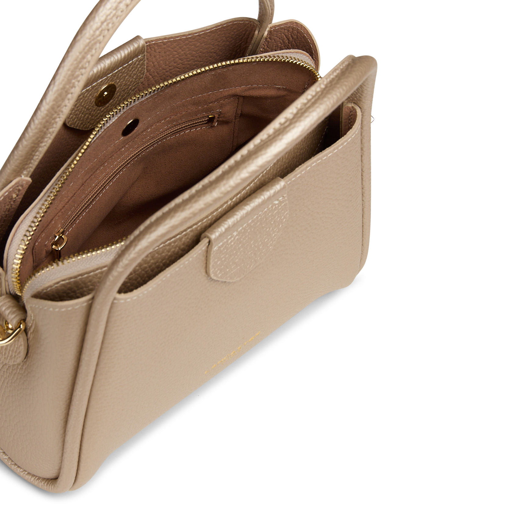 A-line leather skirt LANCASTER PARIS Golden