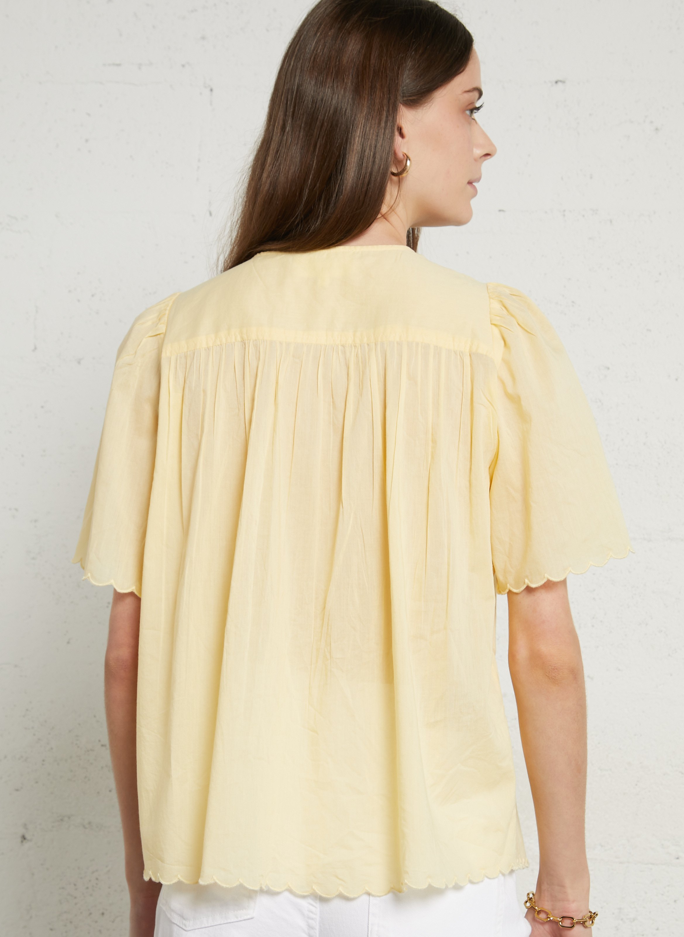 Top ample en coton SUD EXPRESS Marron