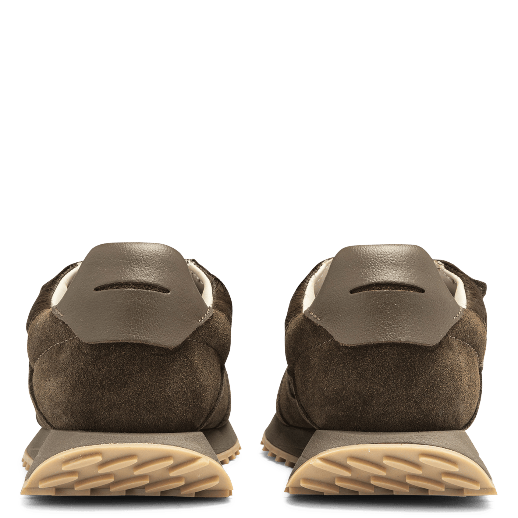 Low-top leather trainers GHOUD VENICE Khaki