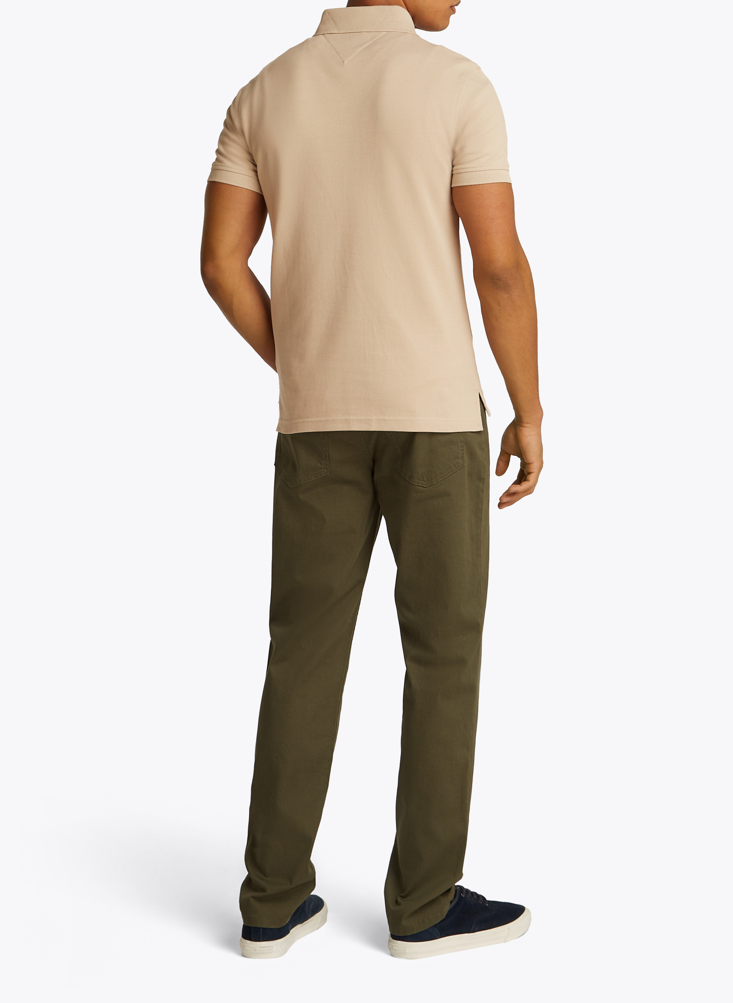 Slimfit-Poloshirt aus Bio-Baumwolle TOMMY HILFIGER Khaki