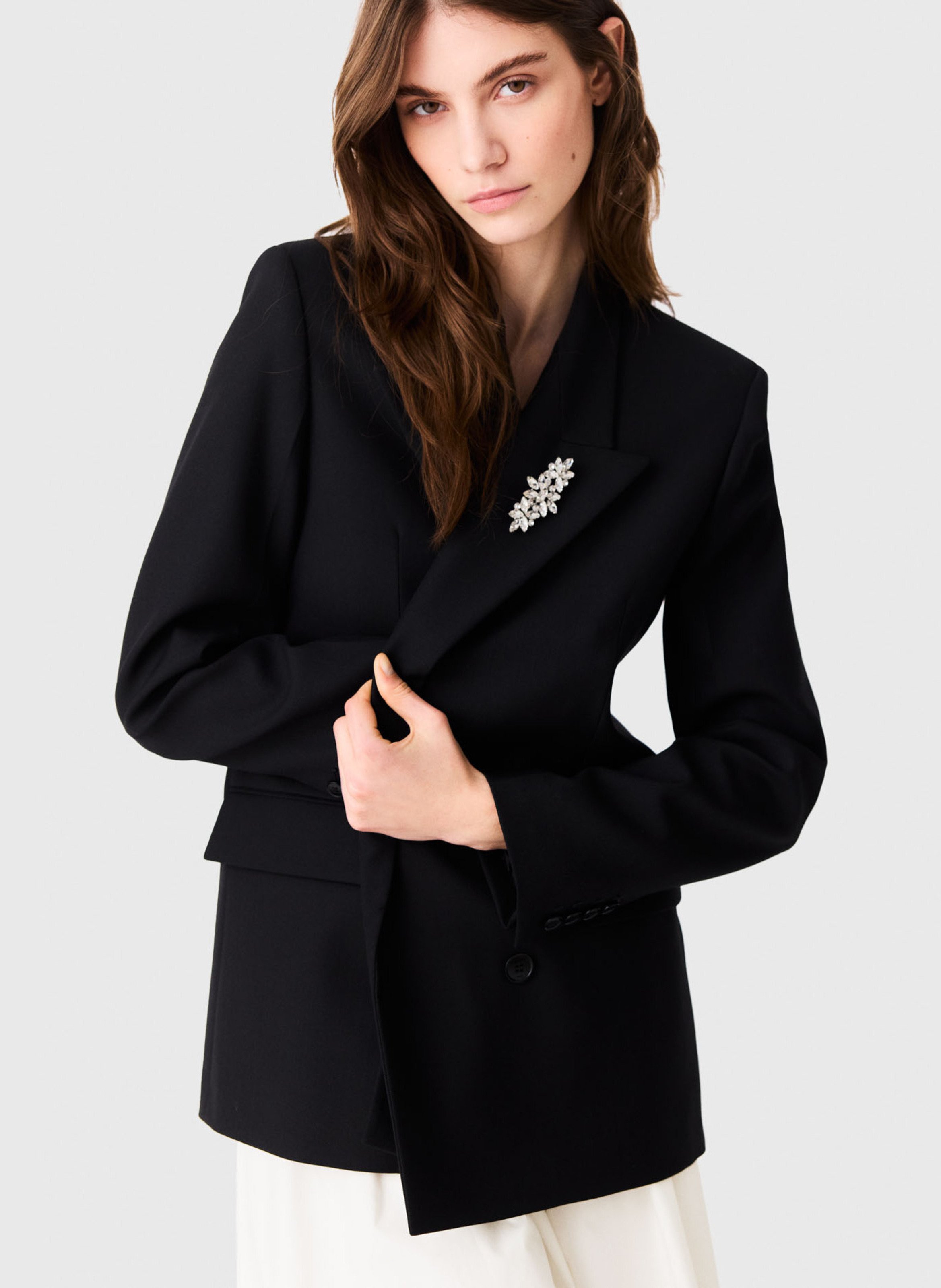 Veste de tailleur  MAJE Noir