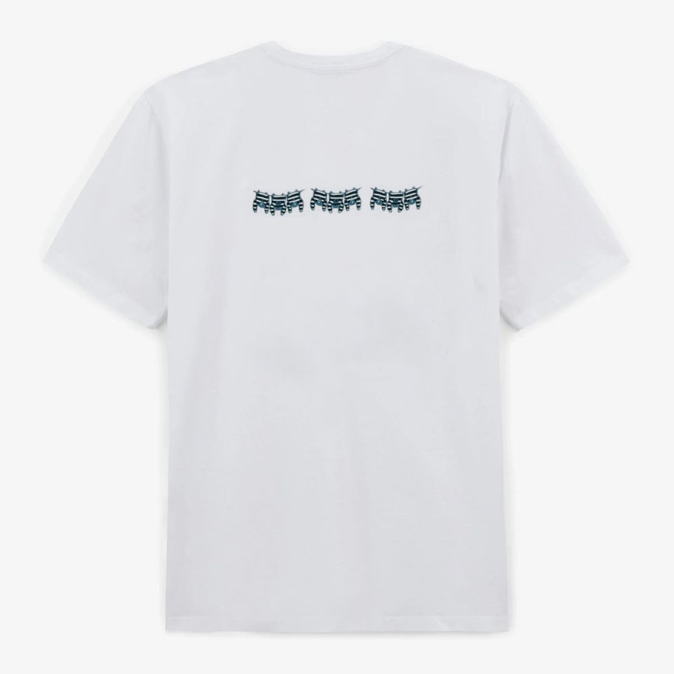 T-shirts col rond en coton avec broderie dos SERGE BLANCO Blanc