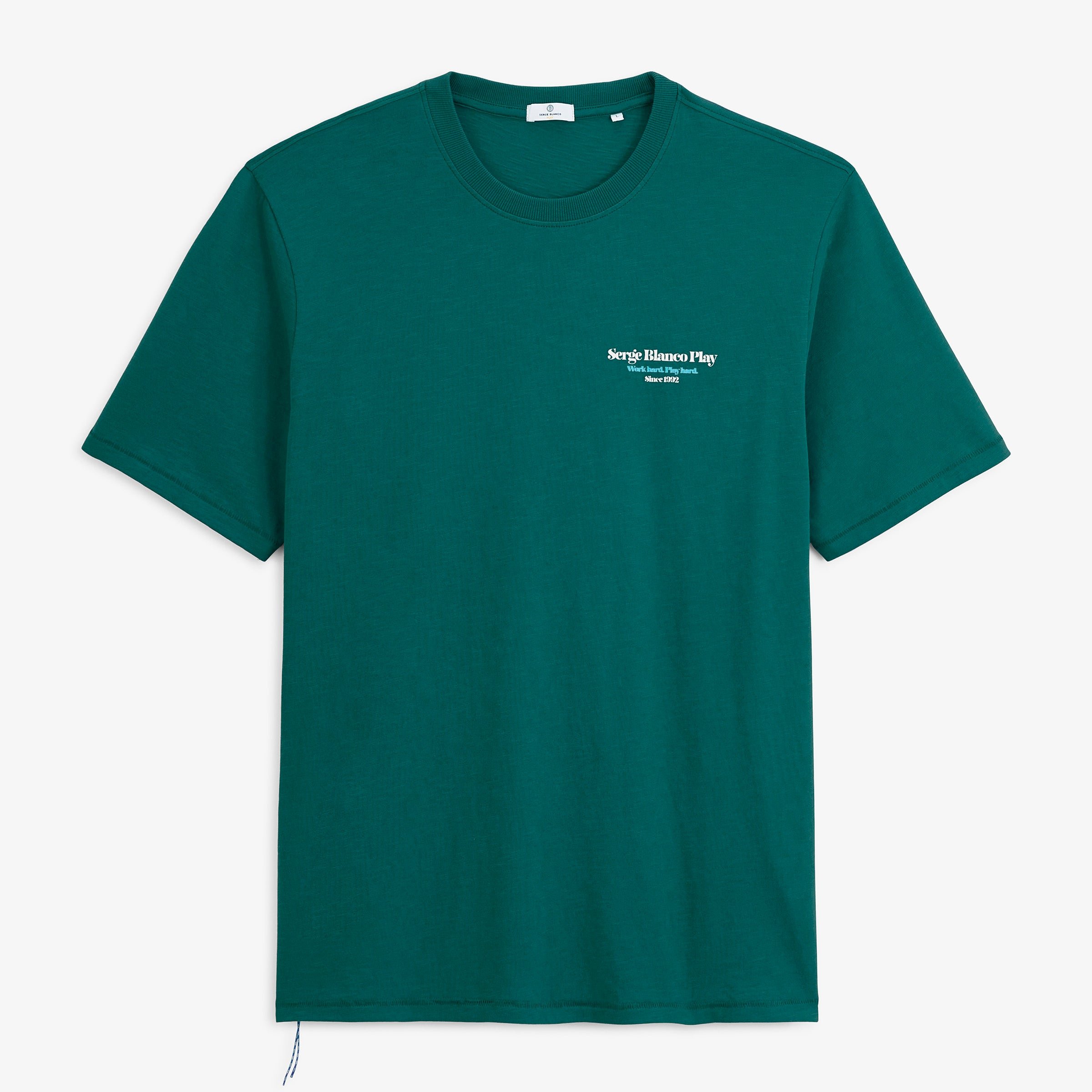 Short-sleeve printed munchies call T-shirt SERGE BLANCO Blue