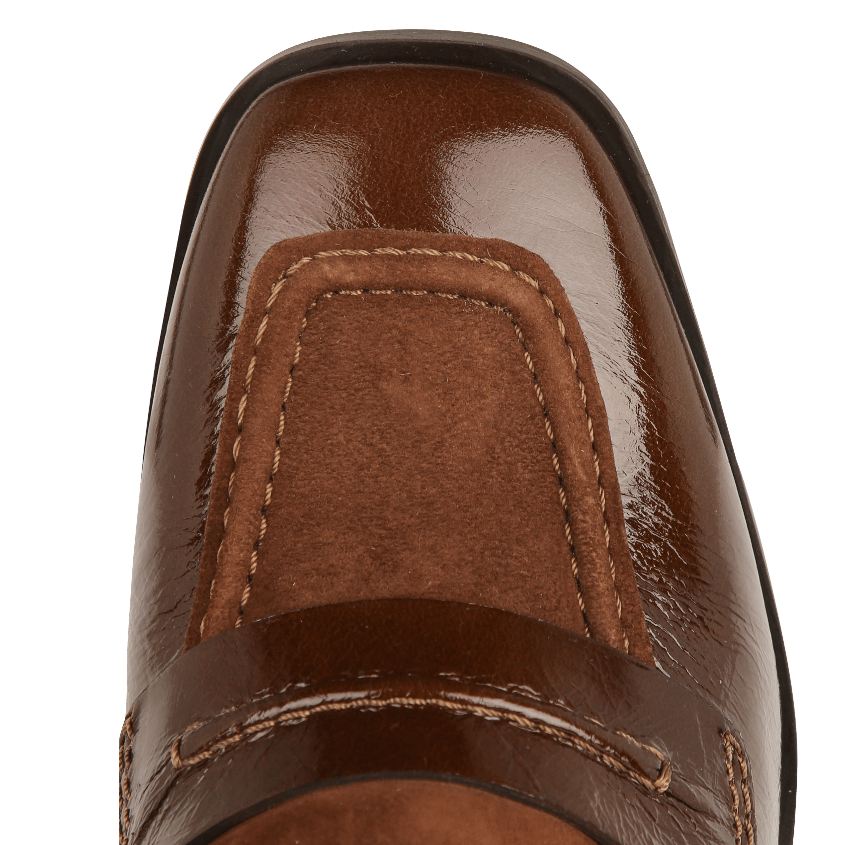 Mocassins à talons hauts en cuir MAISON 123 Marron