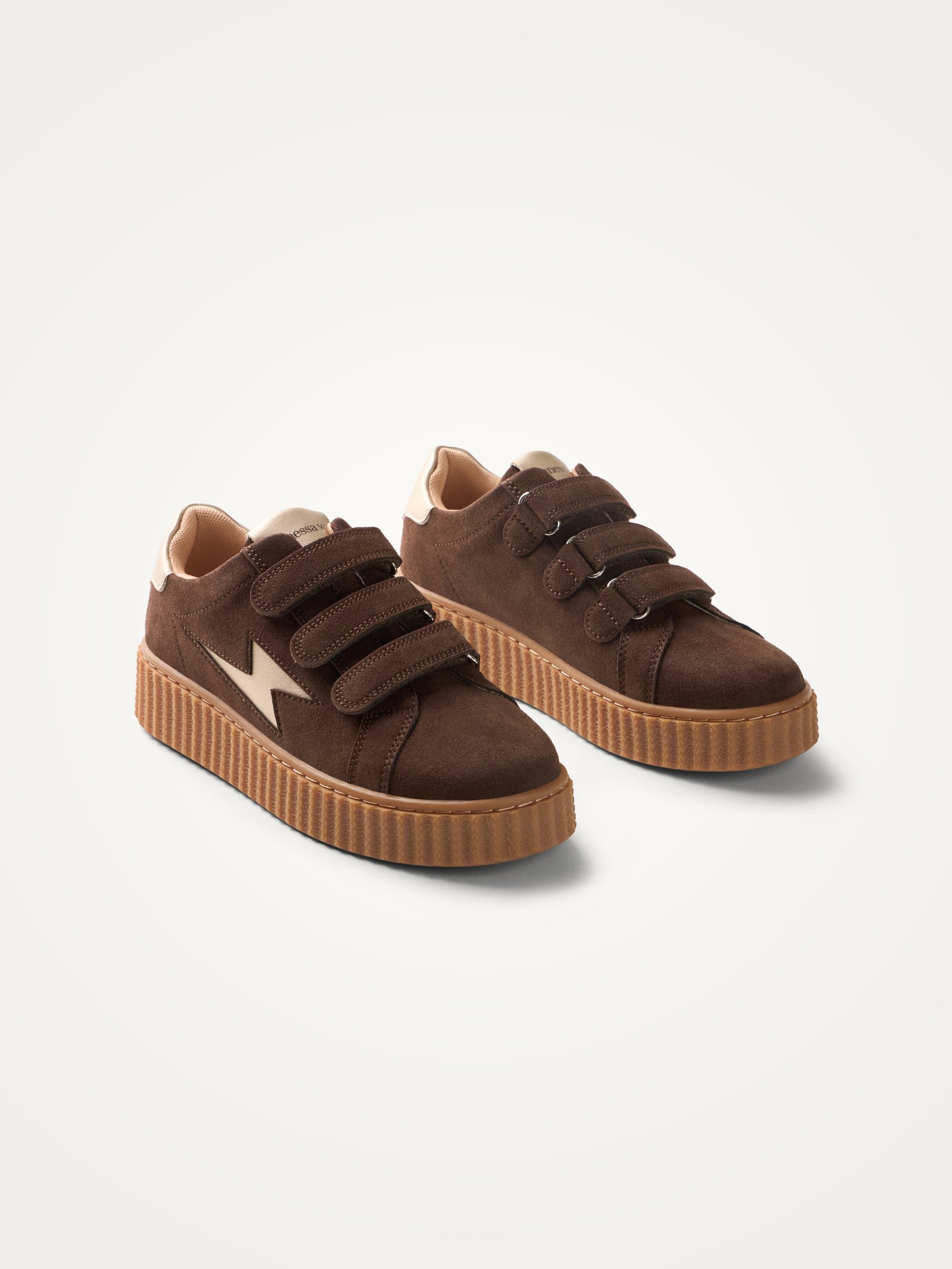 Low Velcro trainers VANESSA WU Beige
