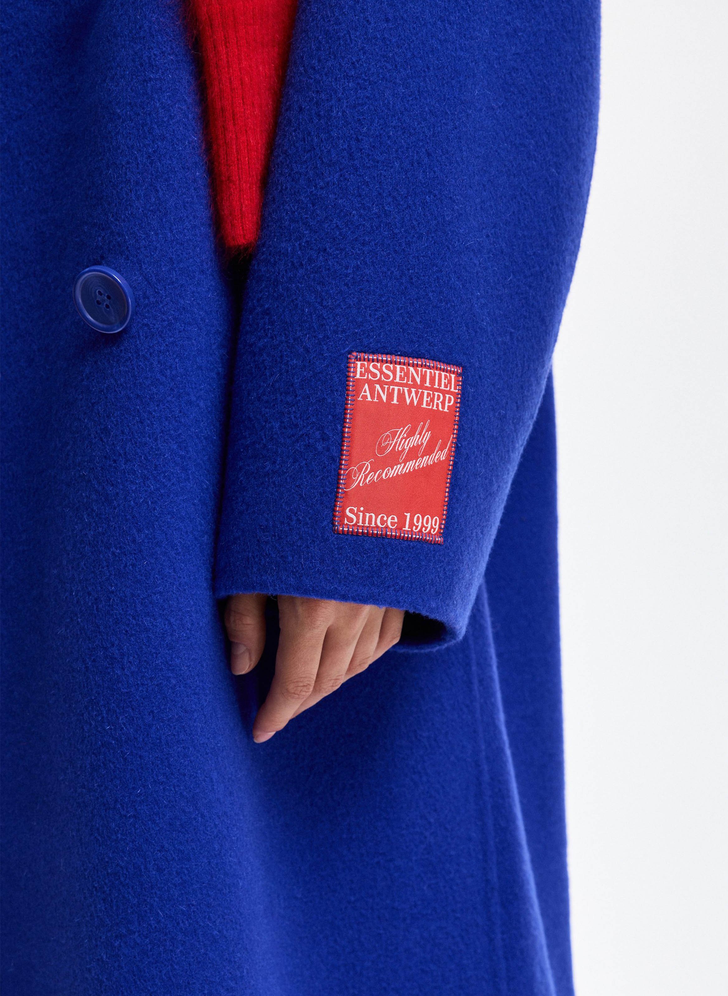 Abrigo oversize de lana y cachemira ESSENTIEL ANTWERP Azul