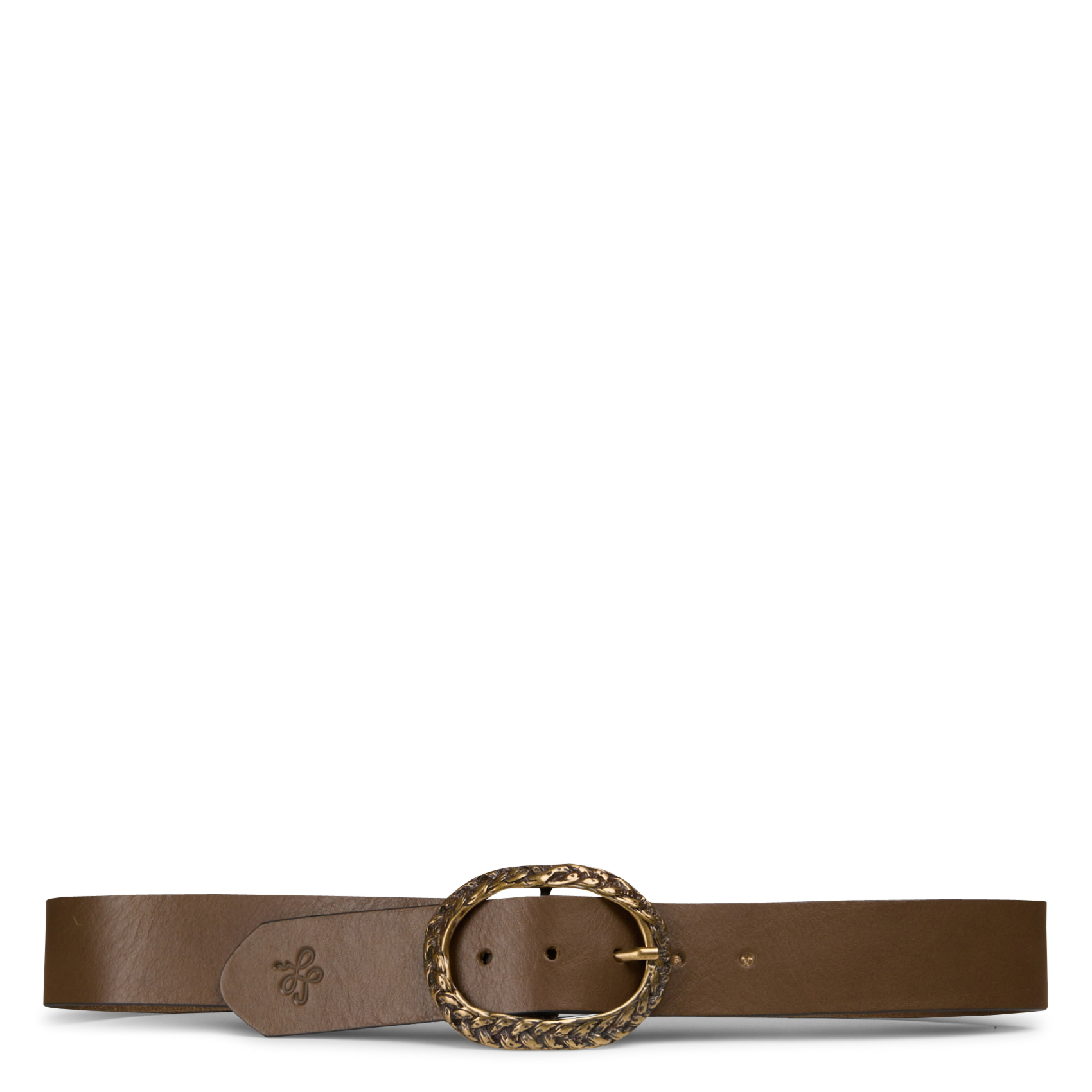 Ceinture à boucle ovale en cuir  LA FEE MARABOUTEE