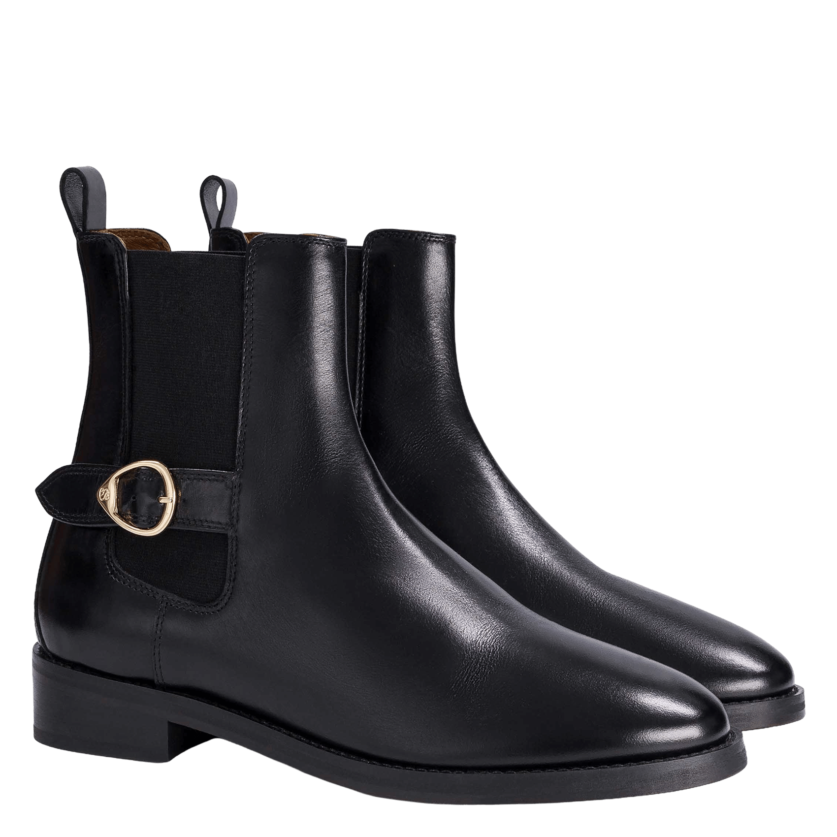 Bottines en cuir SOCQUE PARIS Noir
