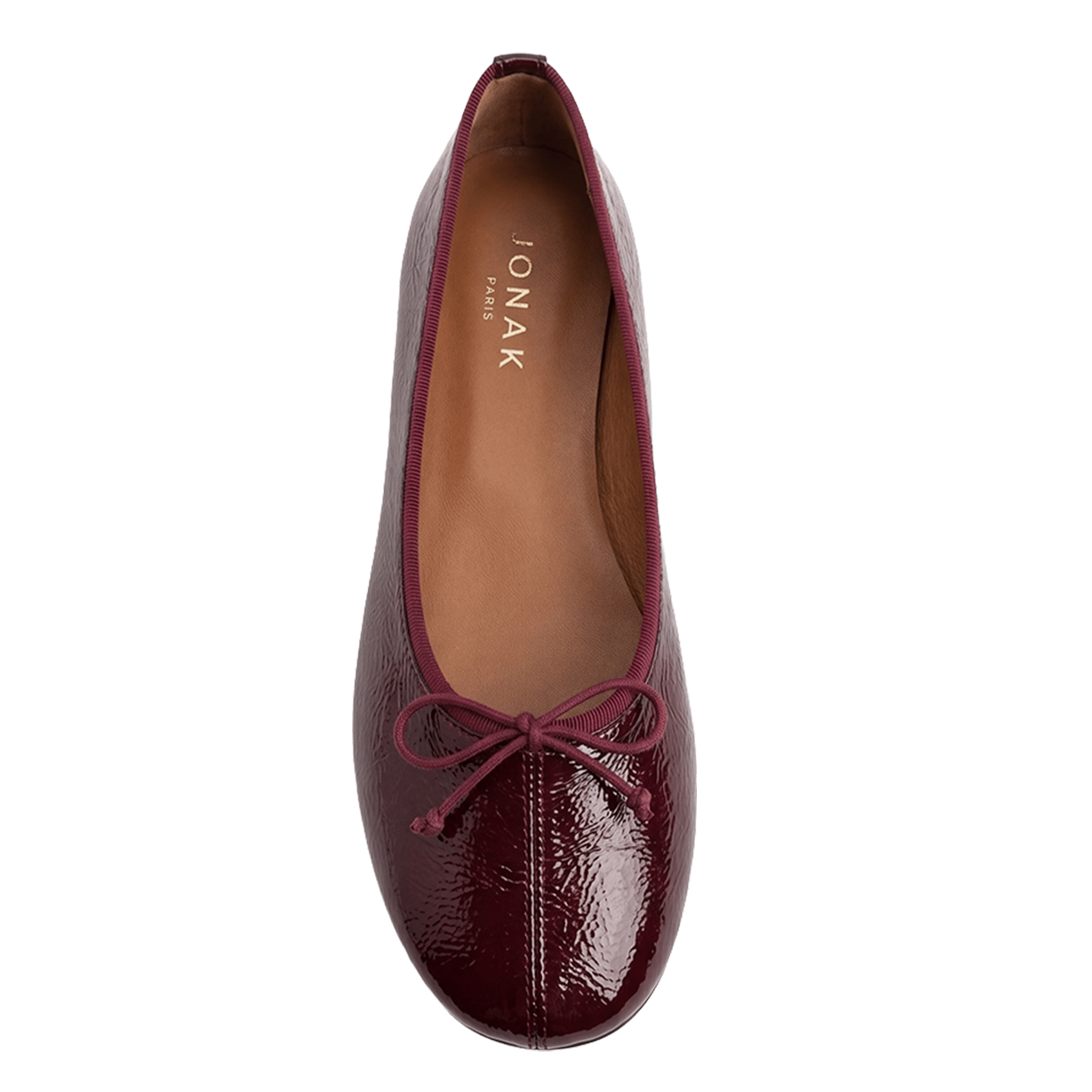Leren ballerina's JONAK Rood