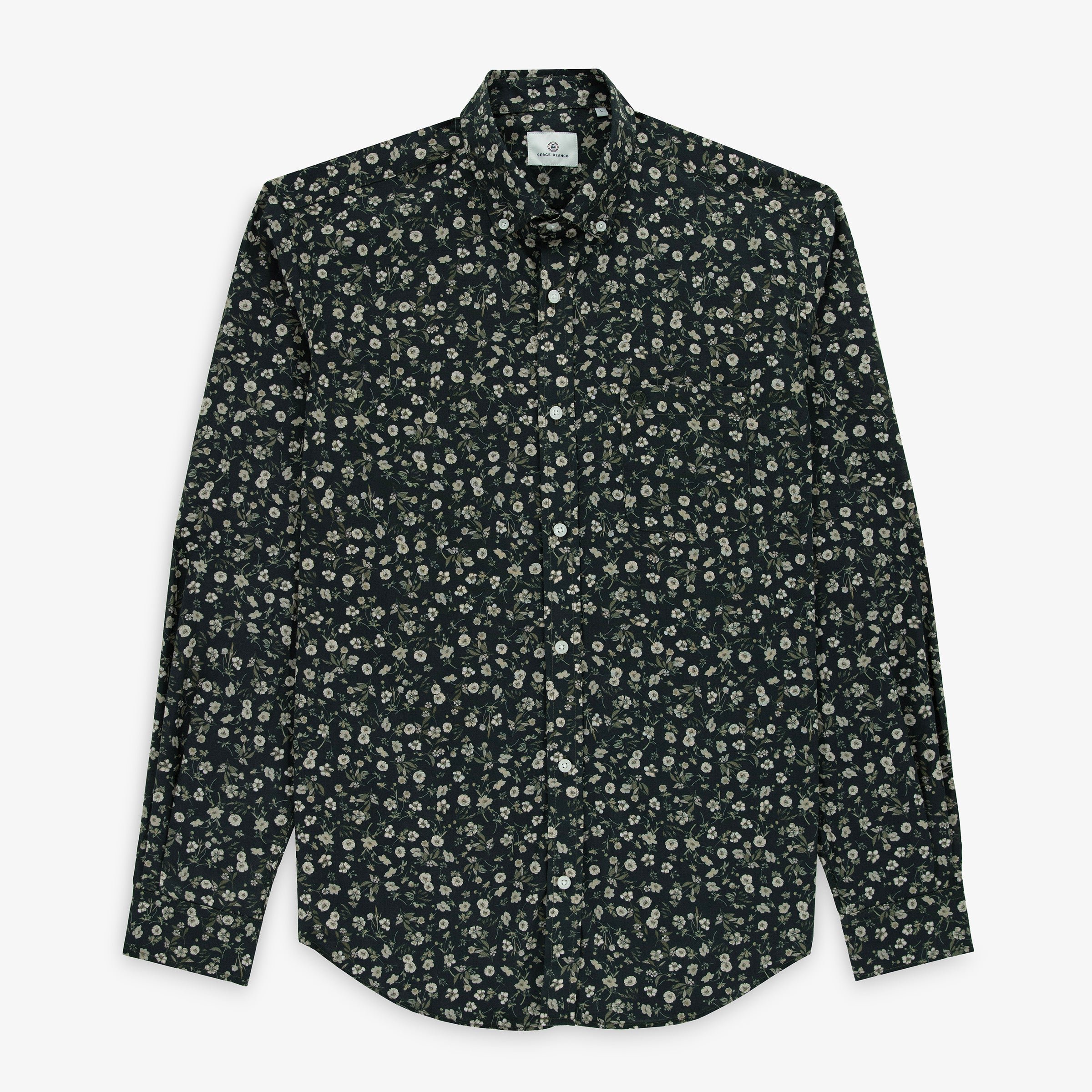 Long-sleeved cotton shirts SERGE BLANCO Blue