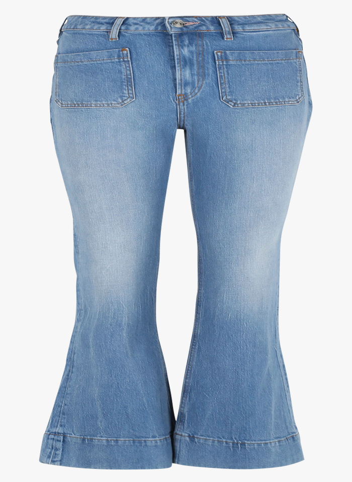High-rise Flared Jeans Blue Flight Scotch And Soda - Women | Place des ...