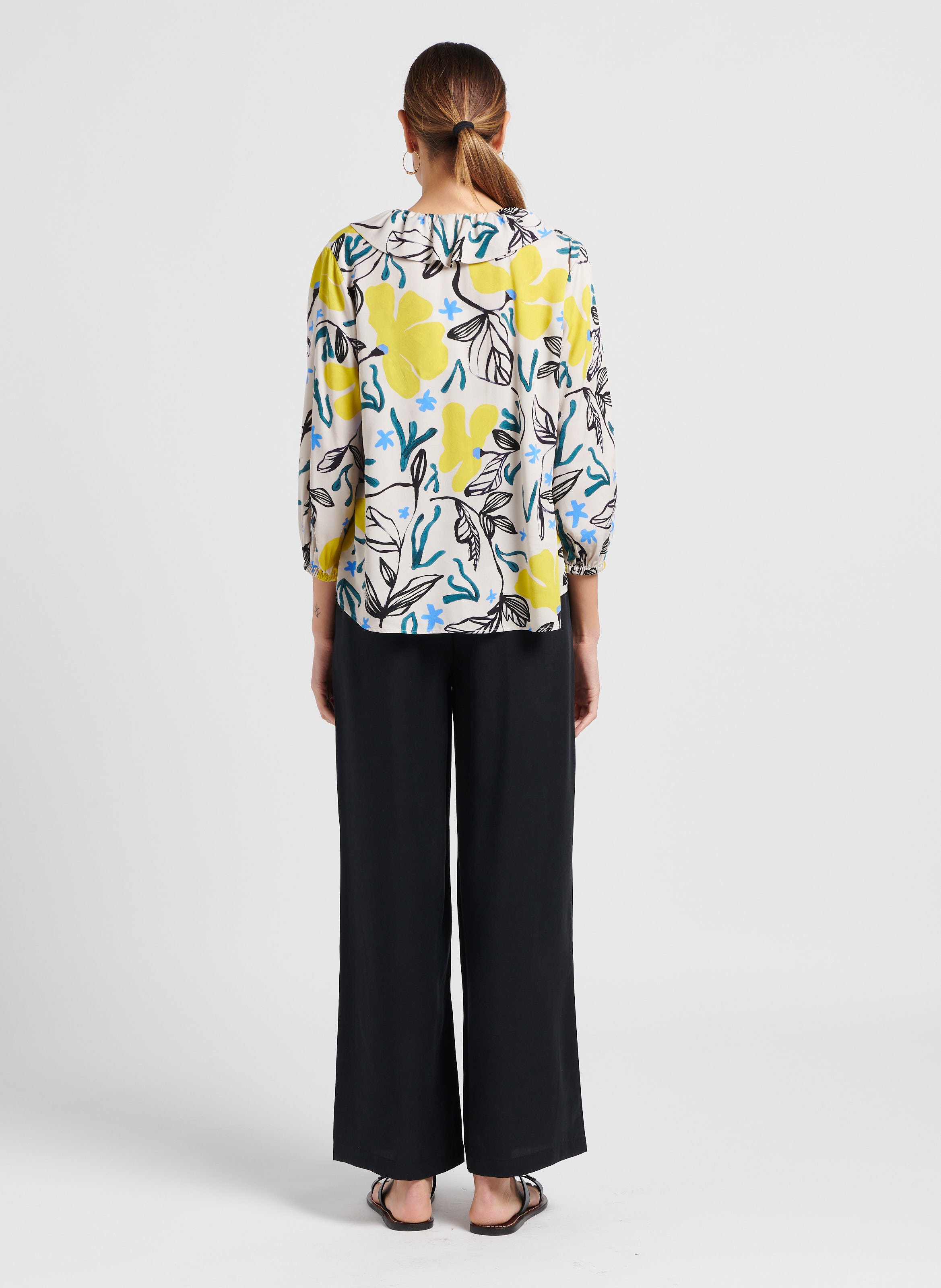 Round-neck flowing blouse PAUL SMITH White