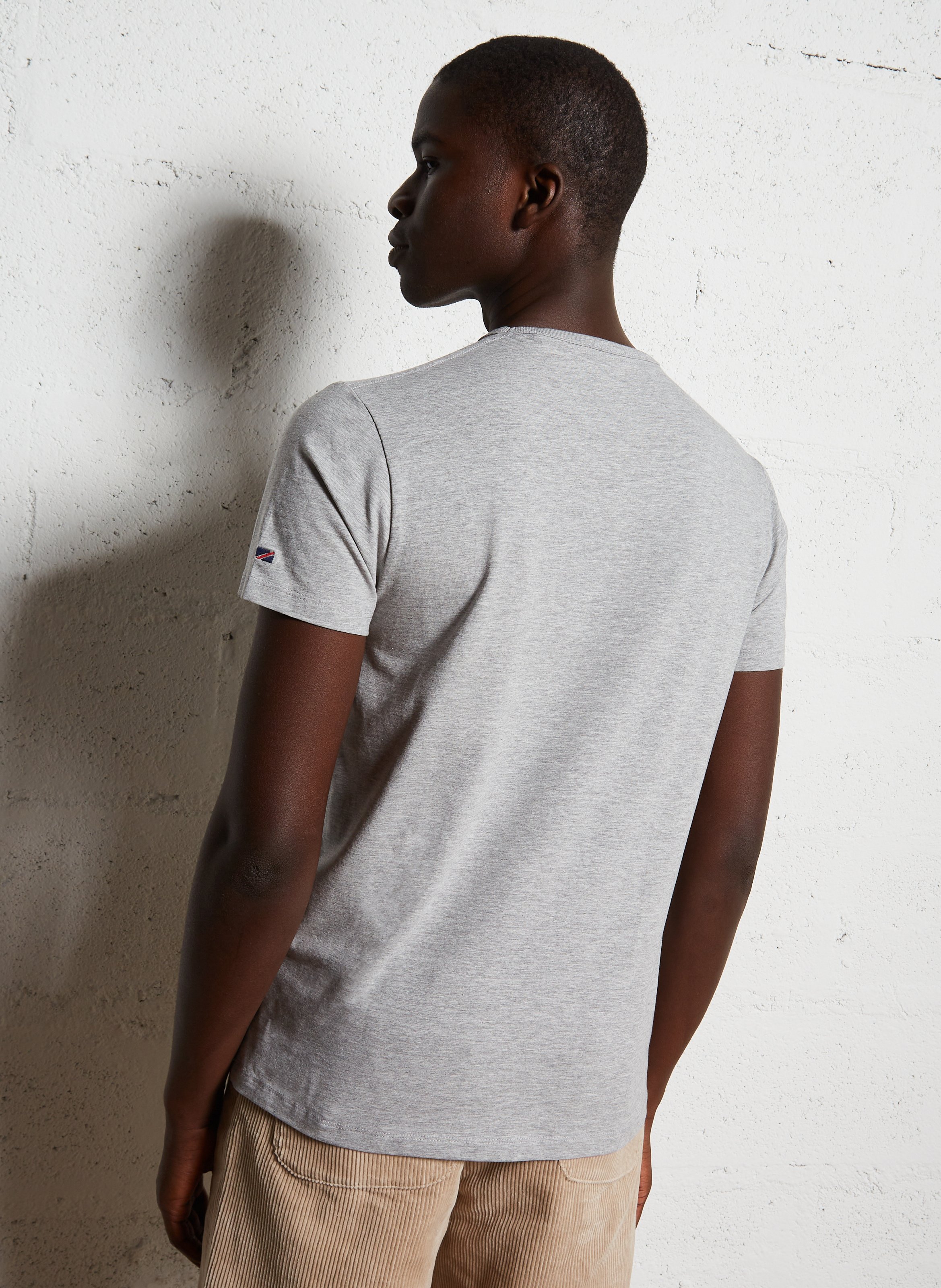 Straight t-shirt in blended cotton PEPE JEANS Grey