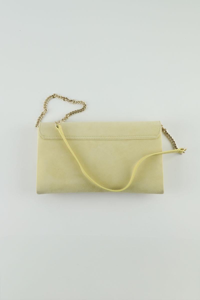 Suede clutch bag LK BENNETT - Seconde Main Yellow