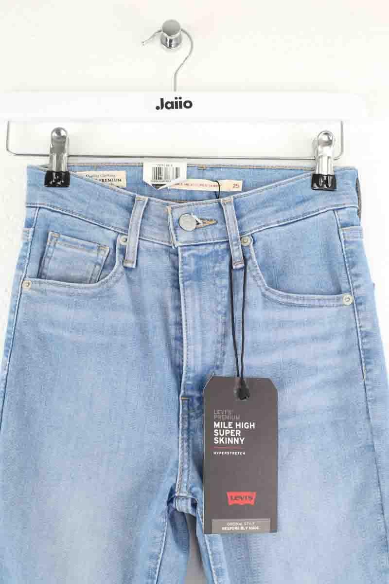 Cotton skinny jeans LEVI'S - Seconde main Blue