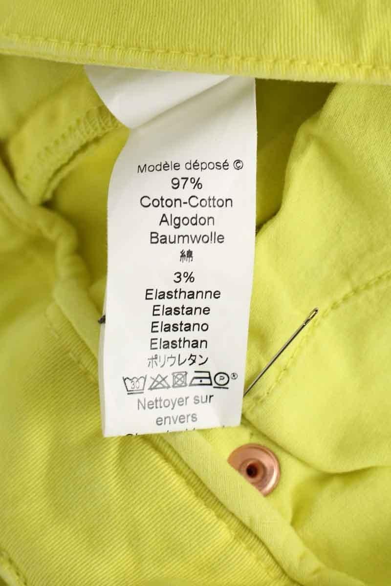 Cotton straight jeans KENZO - SECONDE MAIN Yellow