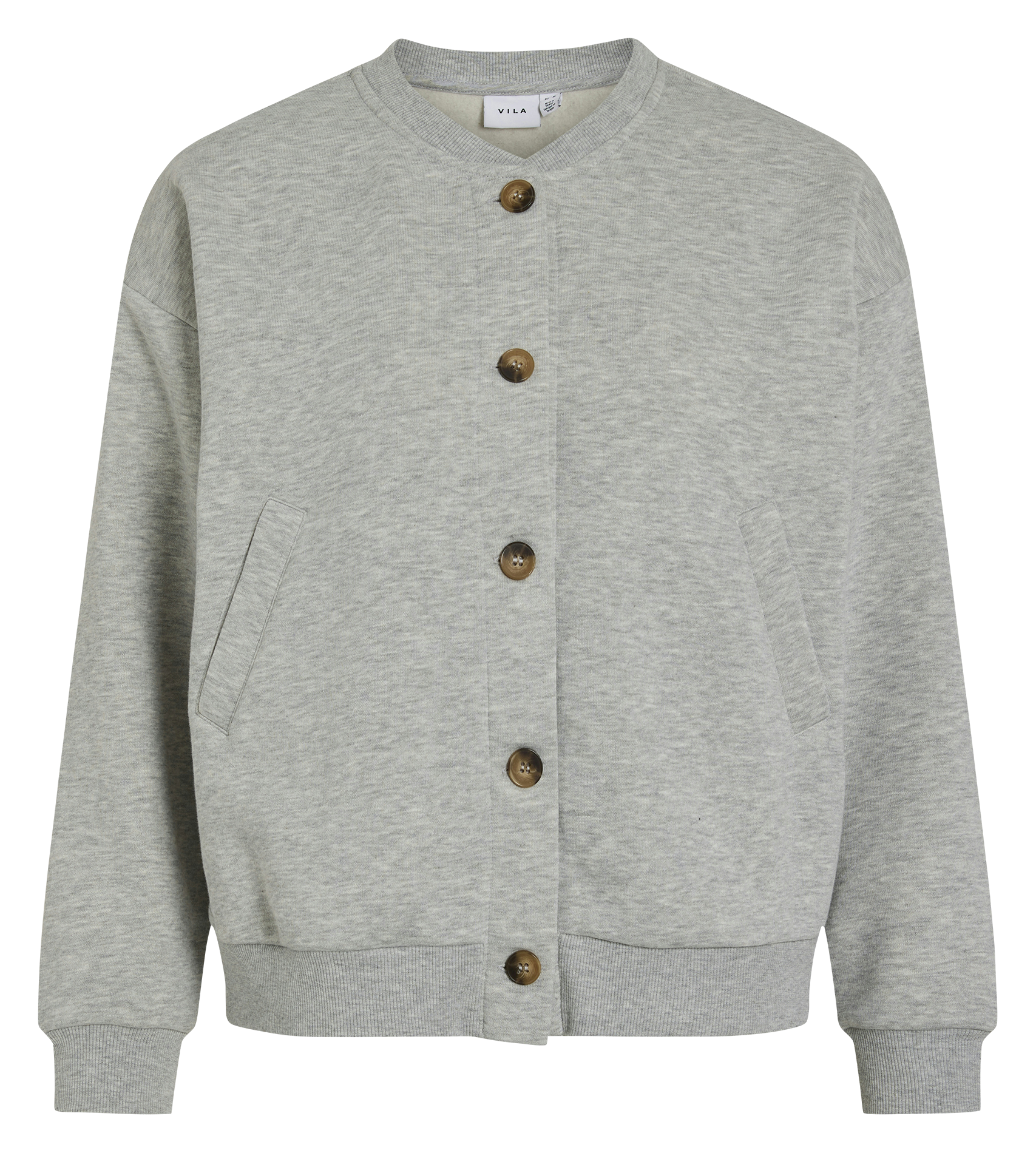 Veste boutonnée avec inscription dos VILA Gris