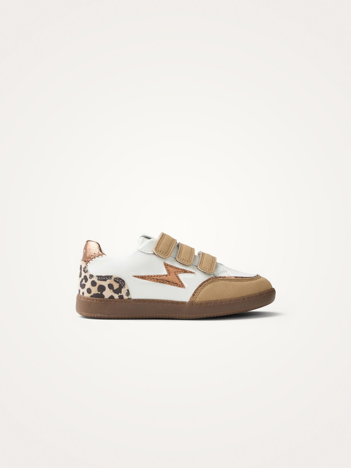 Low retro sneakers with Velcro straps VANESSA WU Brown